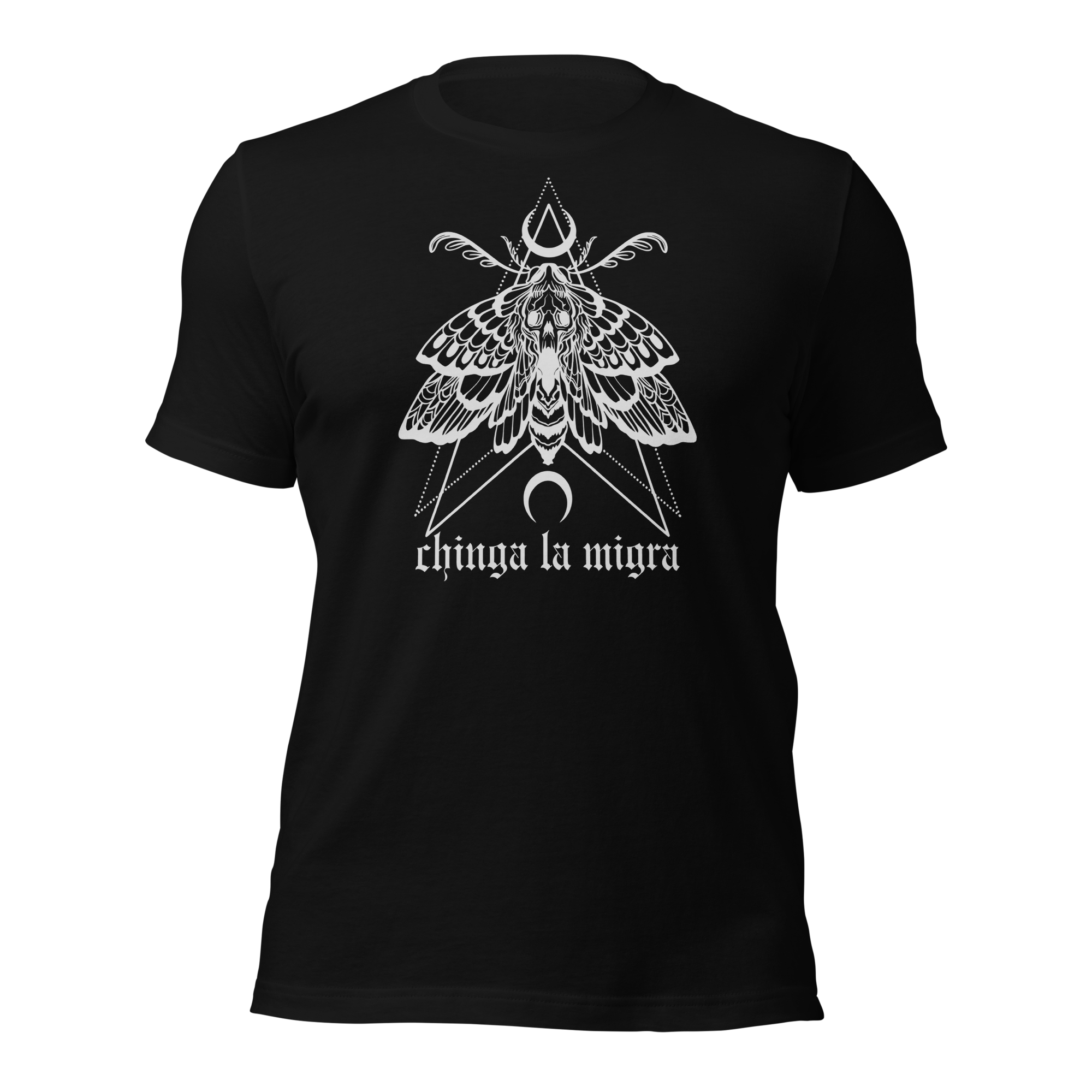 Chinga La Migra Death Moth Unisex t-shirt