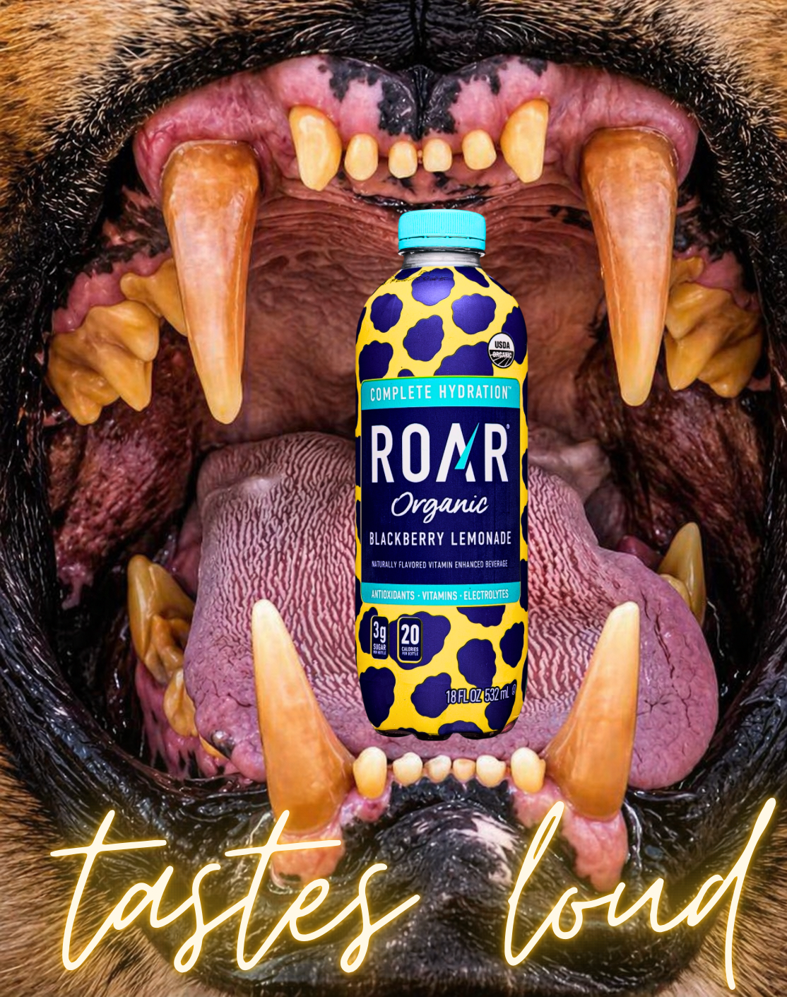 Created in Canva as part of a beverage branding concept.