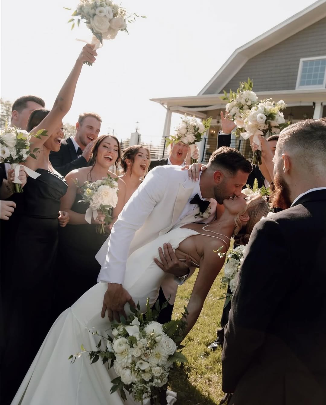 Photo: Mikaela Hope   Bouquet, Bridesmaids  