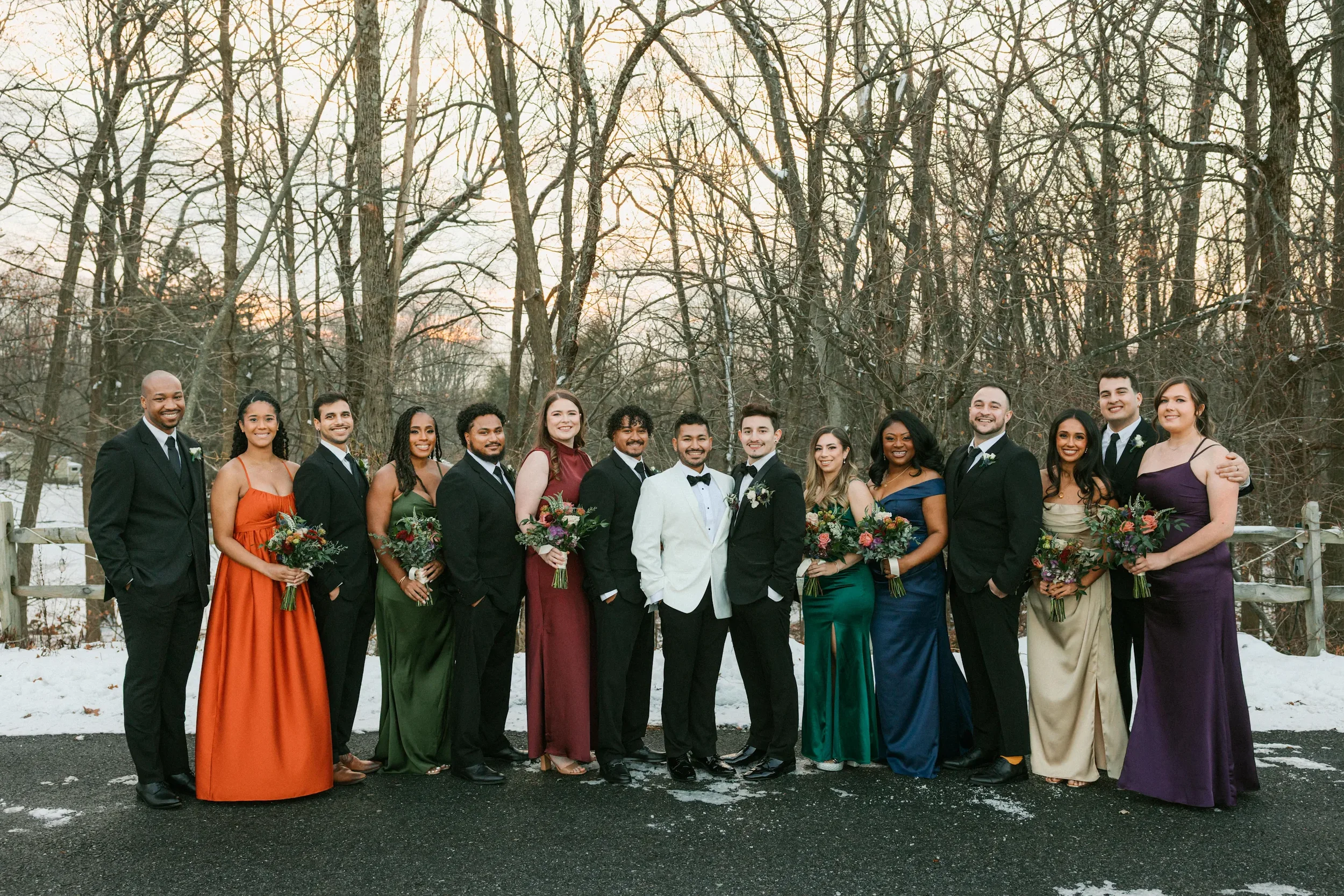 Photo: Matt Stallone   Bouquet, Bridesmaids, Groom & Groomsmen  