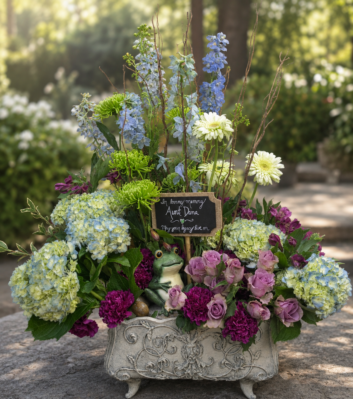 in loving memory floral arrangement funeral sympathy loss.png