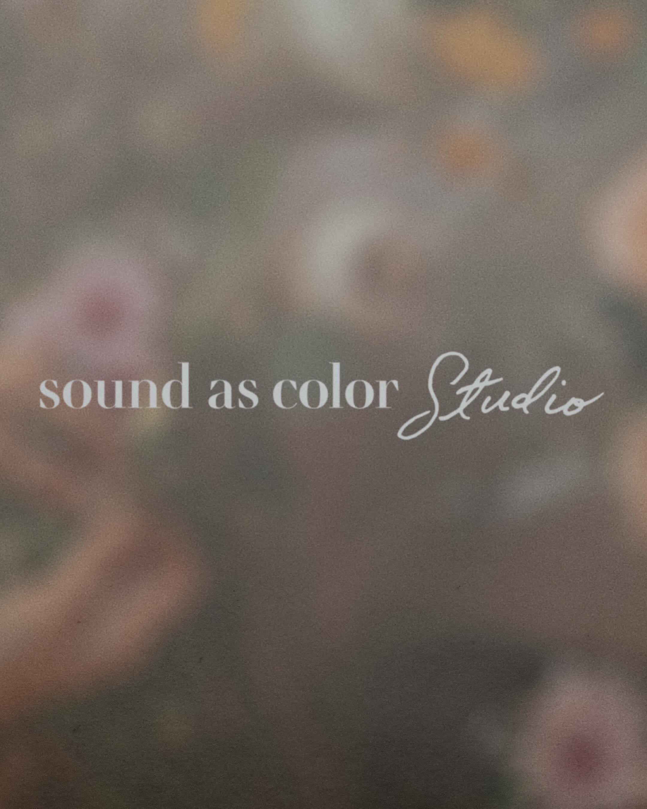 CASE STUDY: Sound as Color
@soundascolor 

✨ Brand Refresh ✨

As Sound as Color evolved from naturally dyed mindfulness products into custom pieces and workshops, it was time for the brand to evolve alongside it.

Together, we refined the visual iden