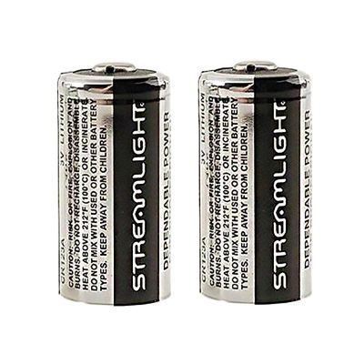 Streamlight CR123A Lithium Batteries, 2-Pack
