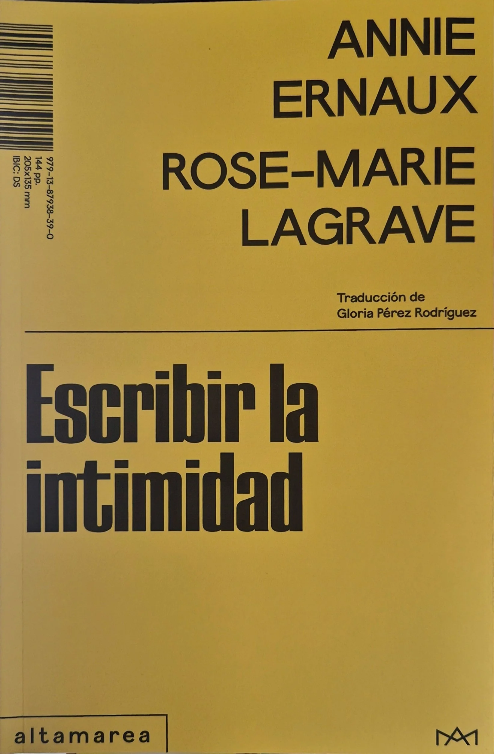 Escribir la intimidad
