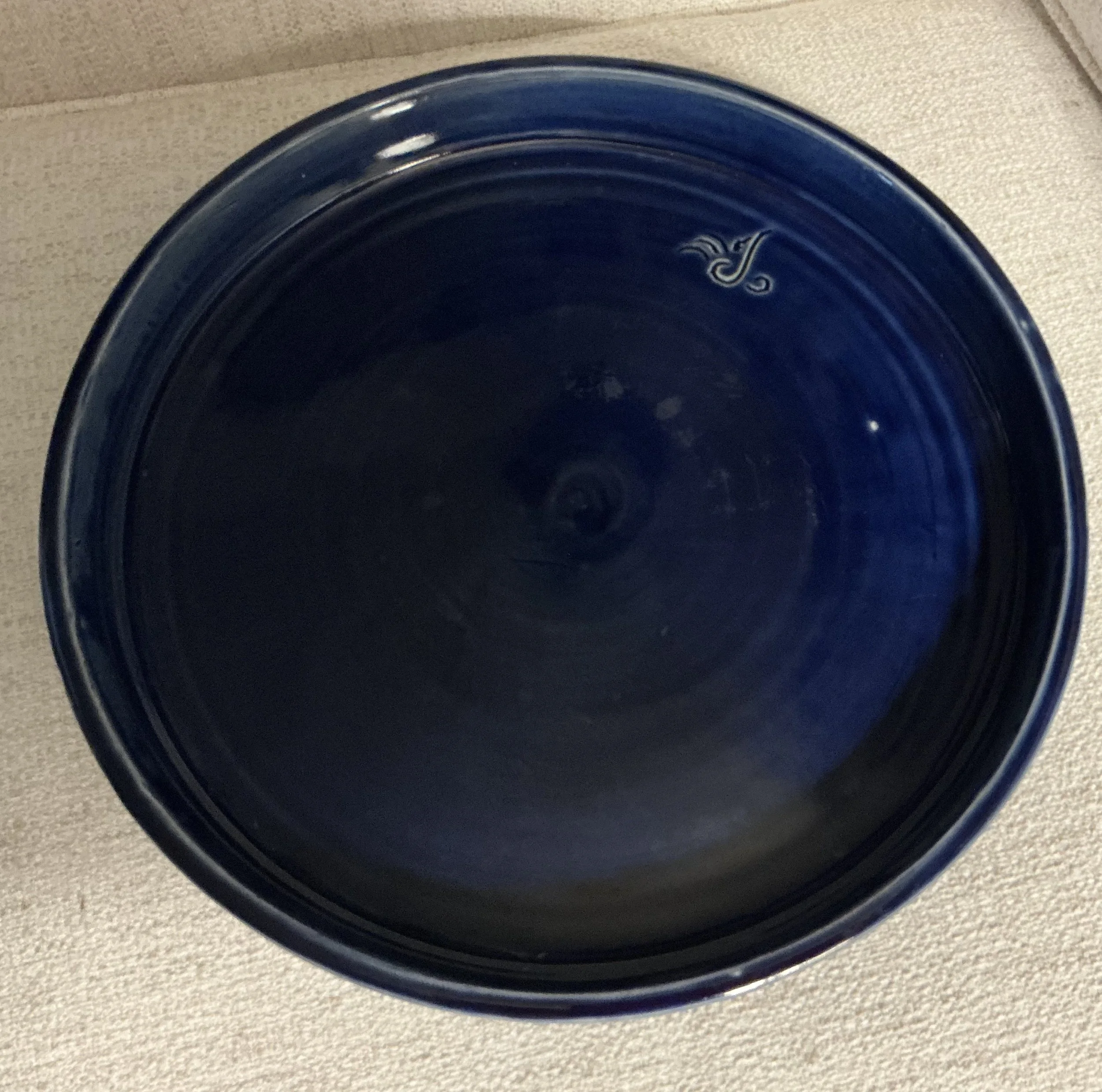 Big porcelain  Blue plate.
