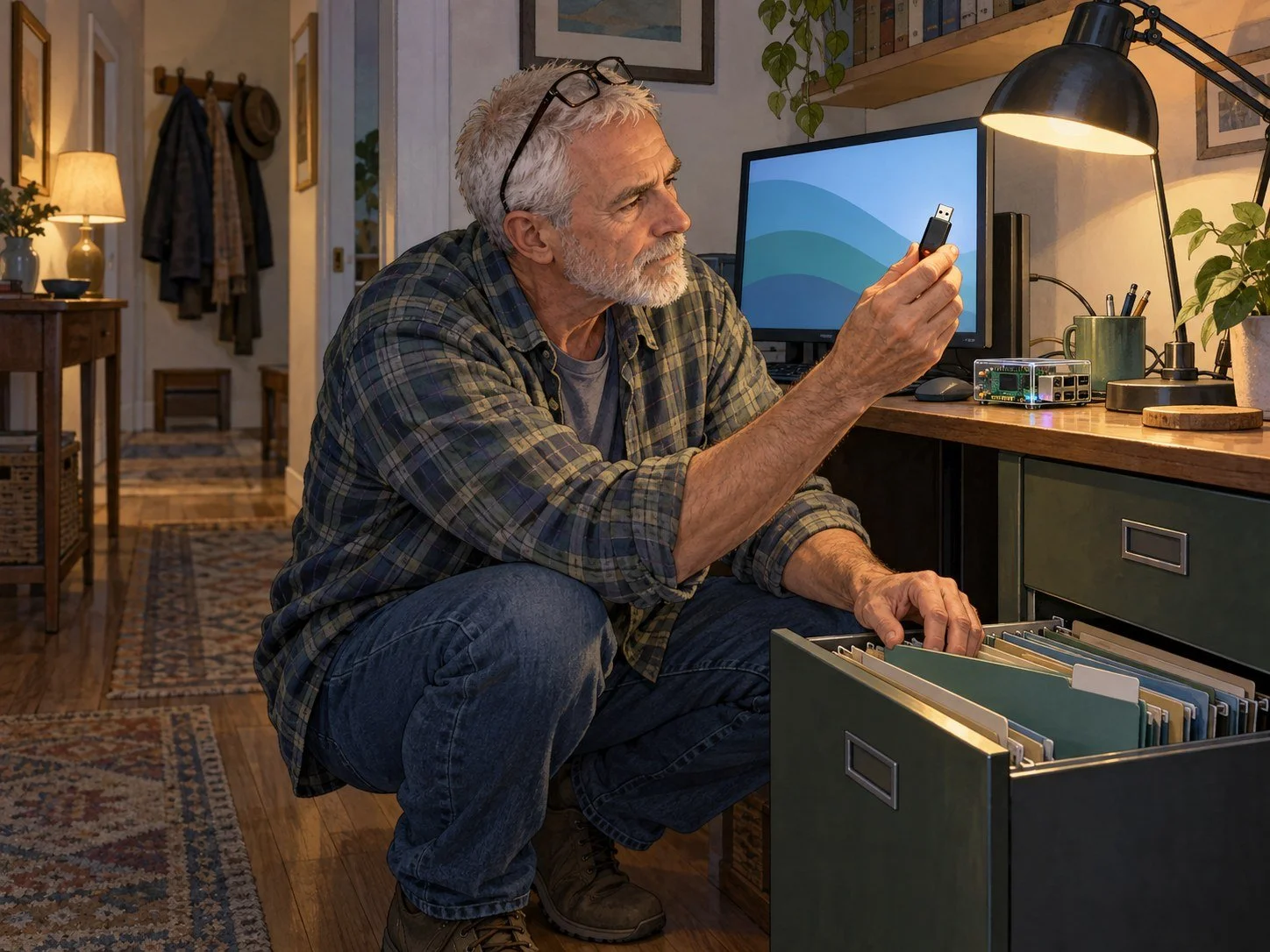 Find a name, find the thing
One search across every person and place, and a record file with a backup you can carry.