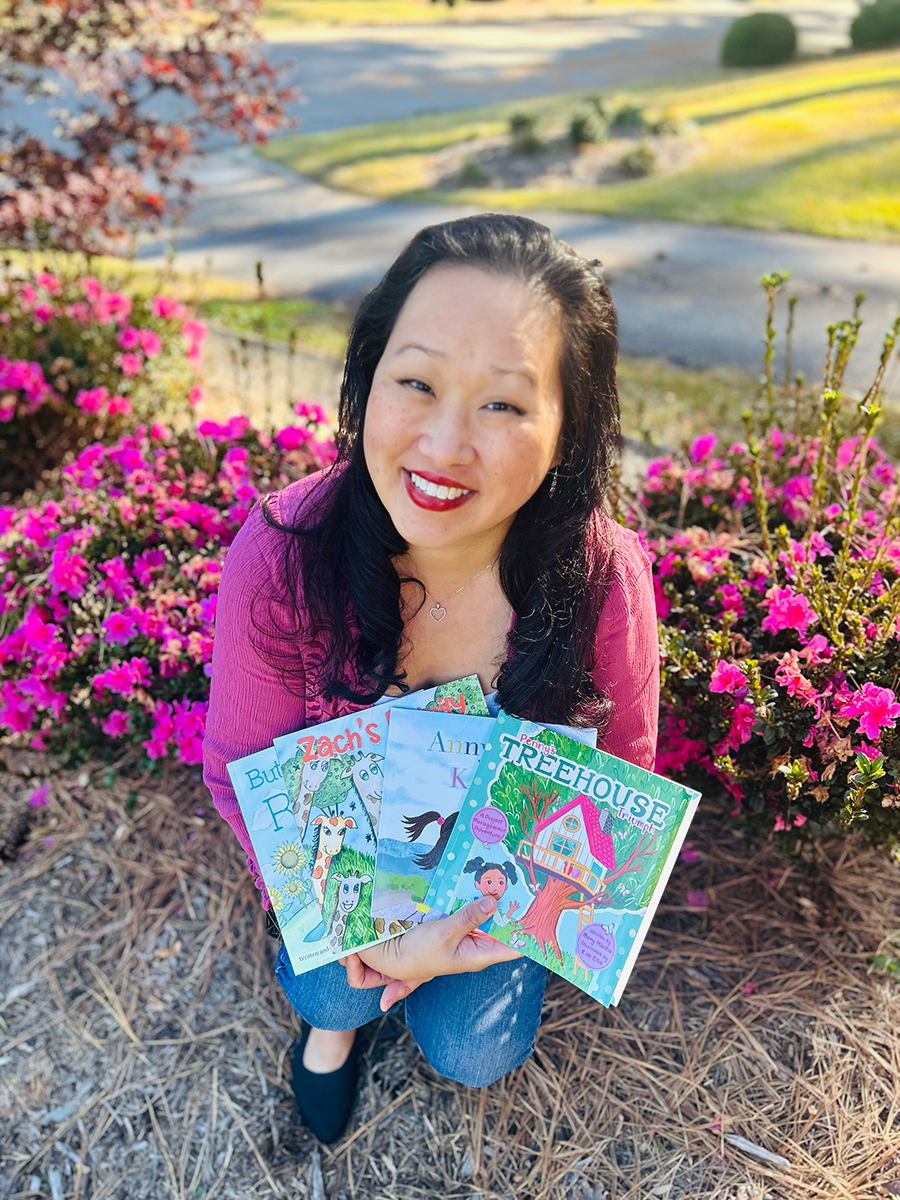 Kim Ellis and Illustrator with four books.png