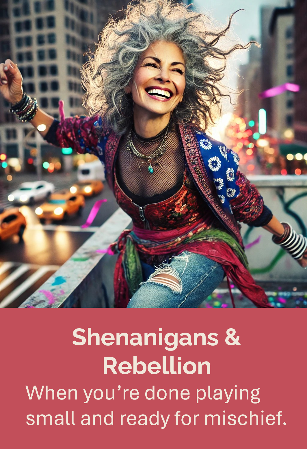 Explore Shenanigans & Rebellion. A space for play, perspective, and breaking the rules that no longer fit.