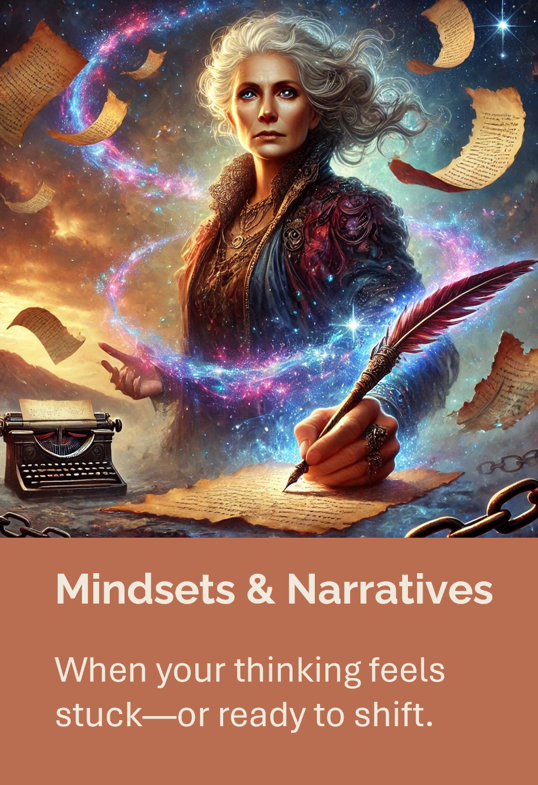Explore Mindsets and Narratives, a collection of stories that shape how you see yourself, your life, and what comes next.