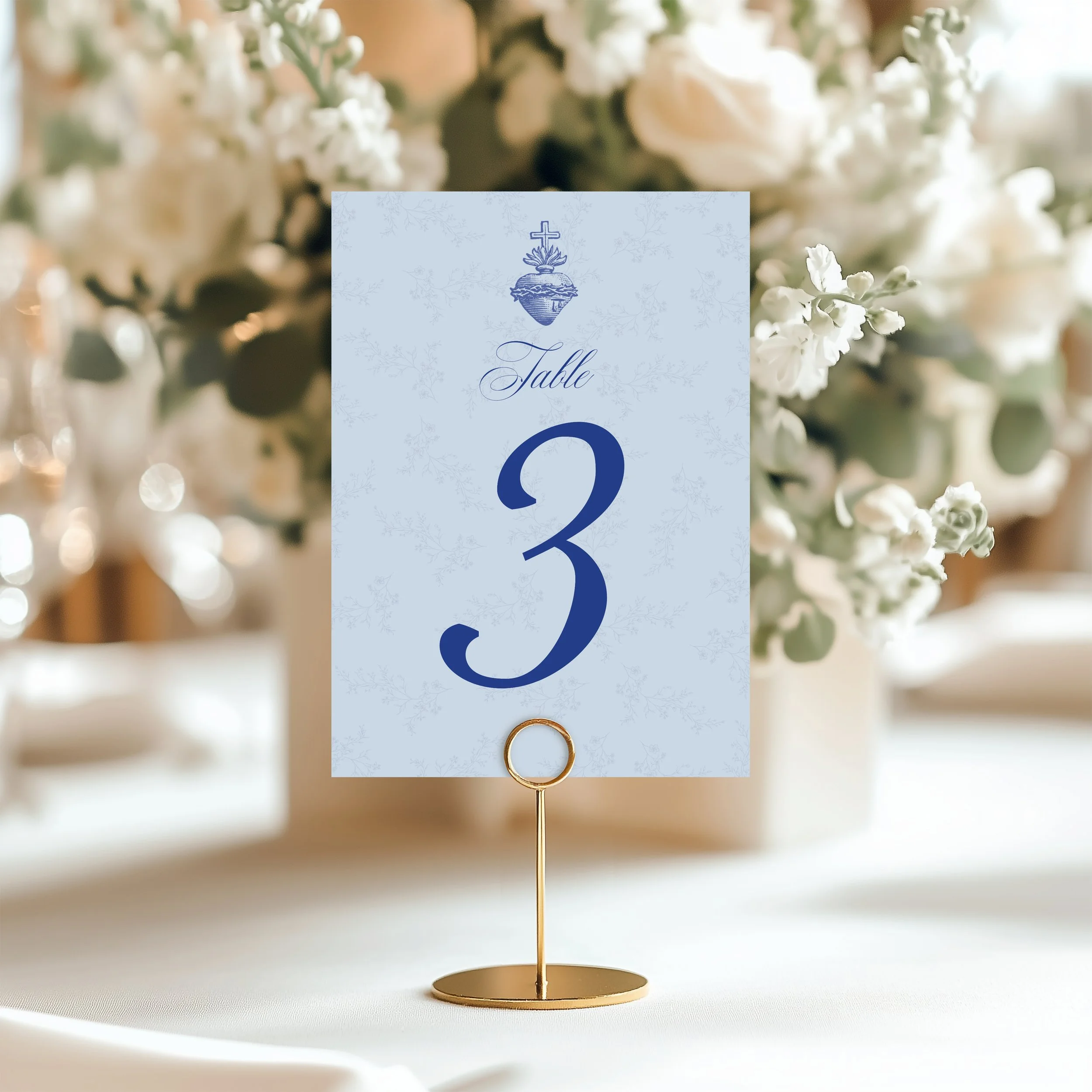Coordinating Table Numbers with Traditional Catholic Design