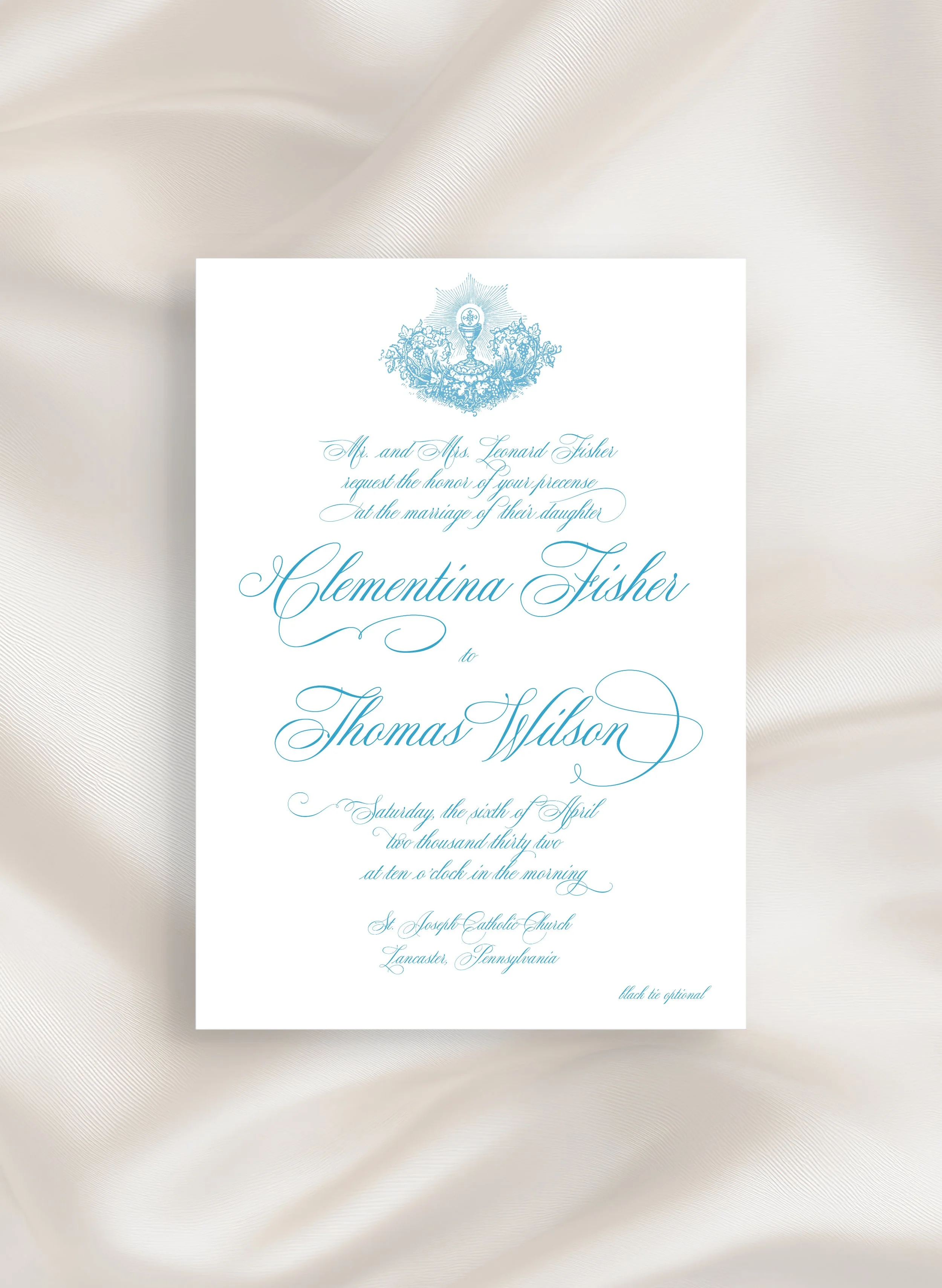 Salutaris Hostia Invitations - Set of 25 - Digital Printing, Upgraded Stock