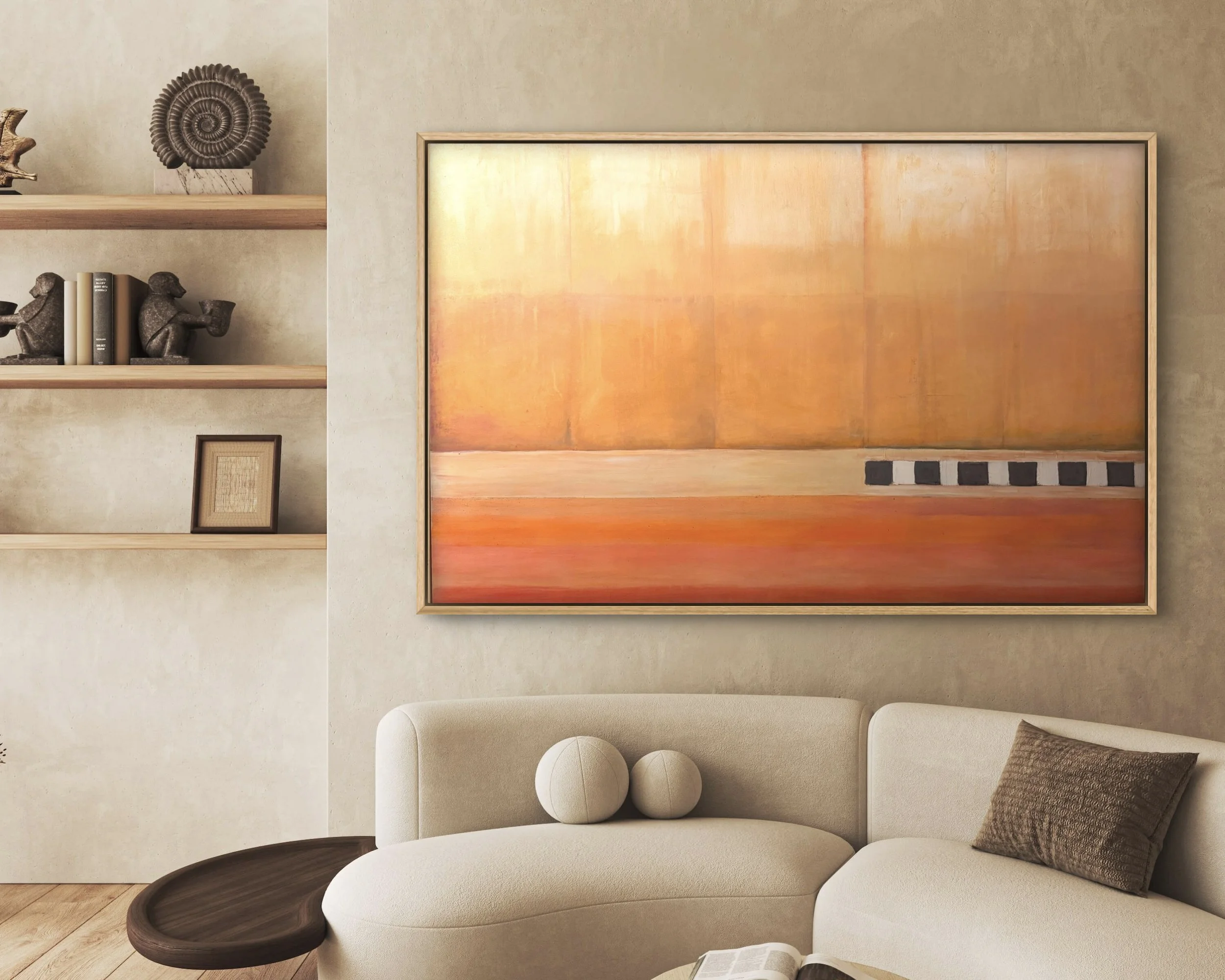 Hot and Baked - H101 x W152cm - Acrylic on canvas framed