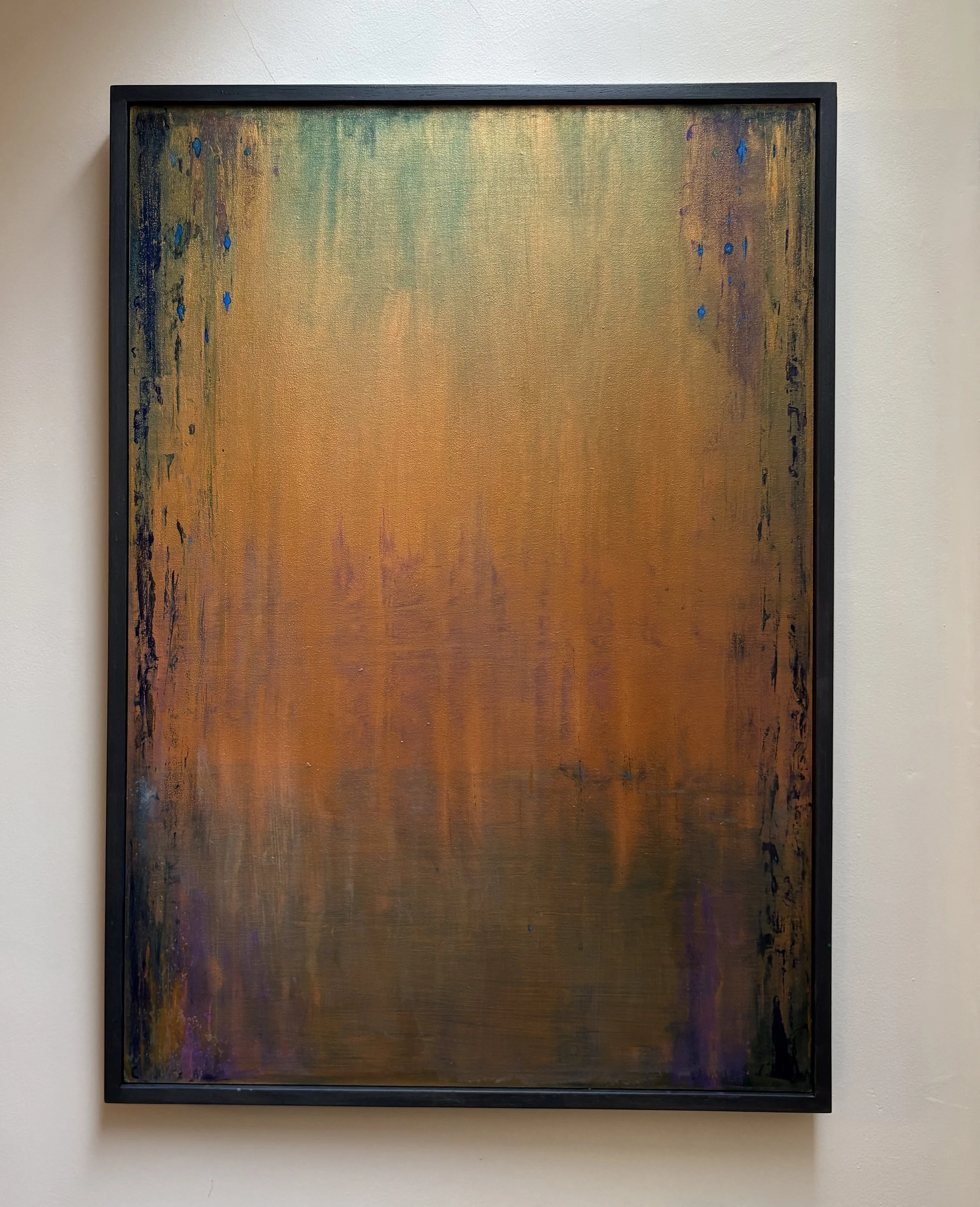 Sweet voice 2025 - H68 x W48cm - Pigment and acrylics on board- framed