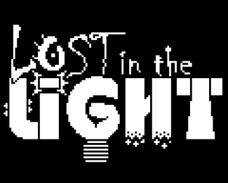 Black background with white text that reads 'Lost in the Light' in a stylized font.