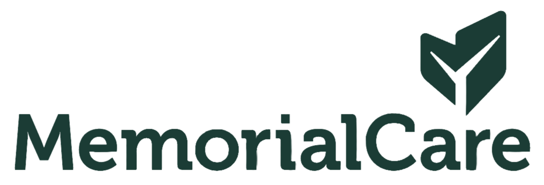 MemorialCare logo with a stylized green leaf and the text 'MemorialCare'.