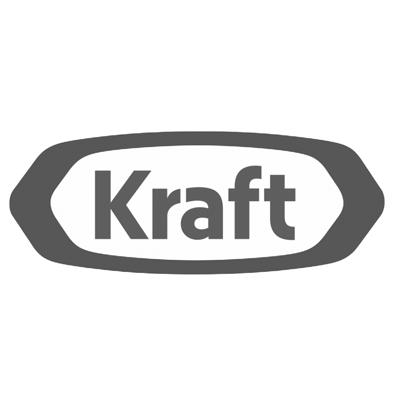 Kraft logo in black and white