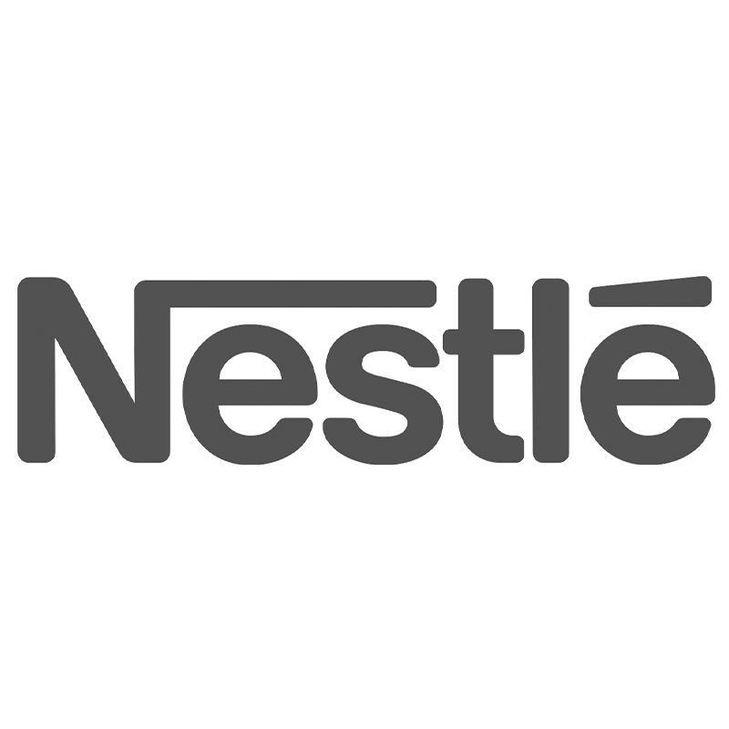 Nestlé logo in black and gray text.