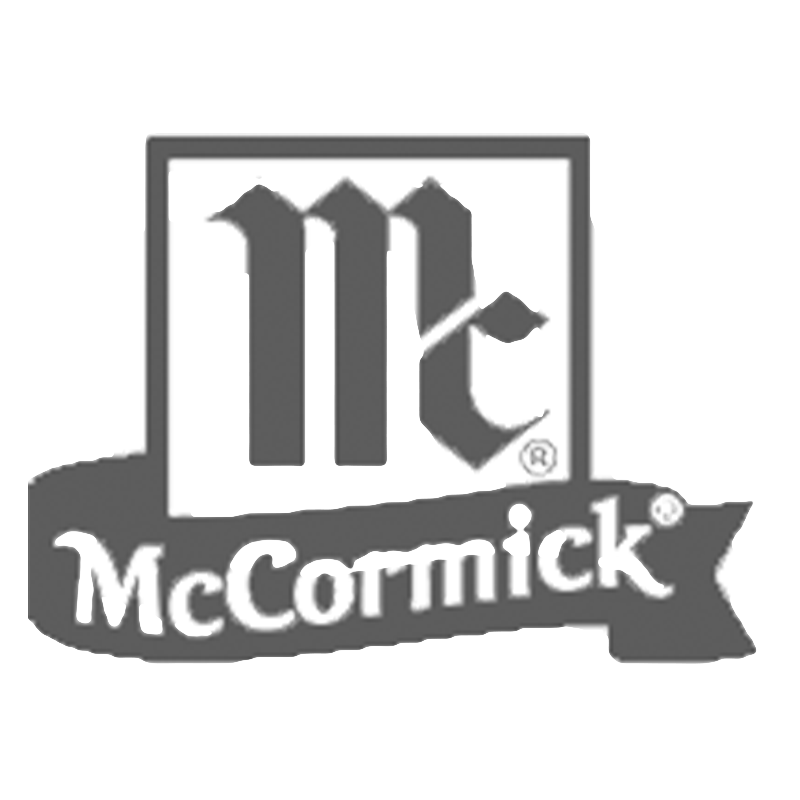The McCormick logo featuring a stylized 'M' within a square and the word 'McCormick' on a ribbon banner.