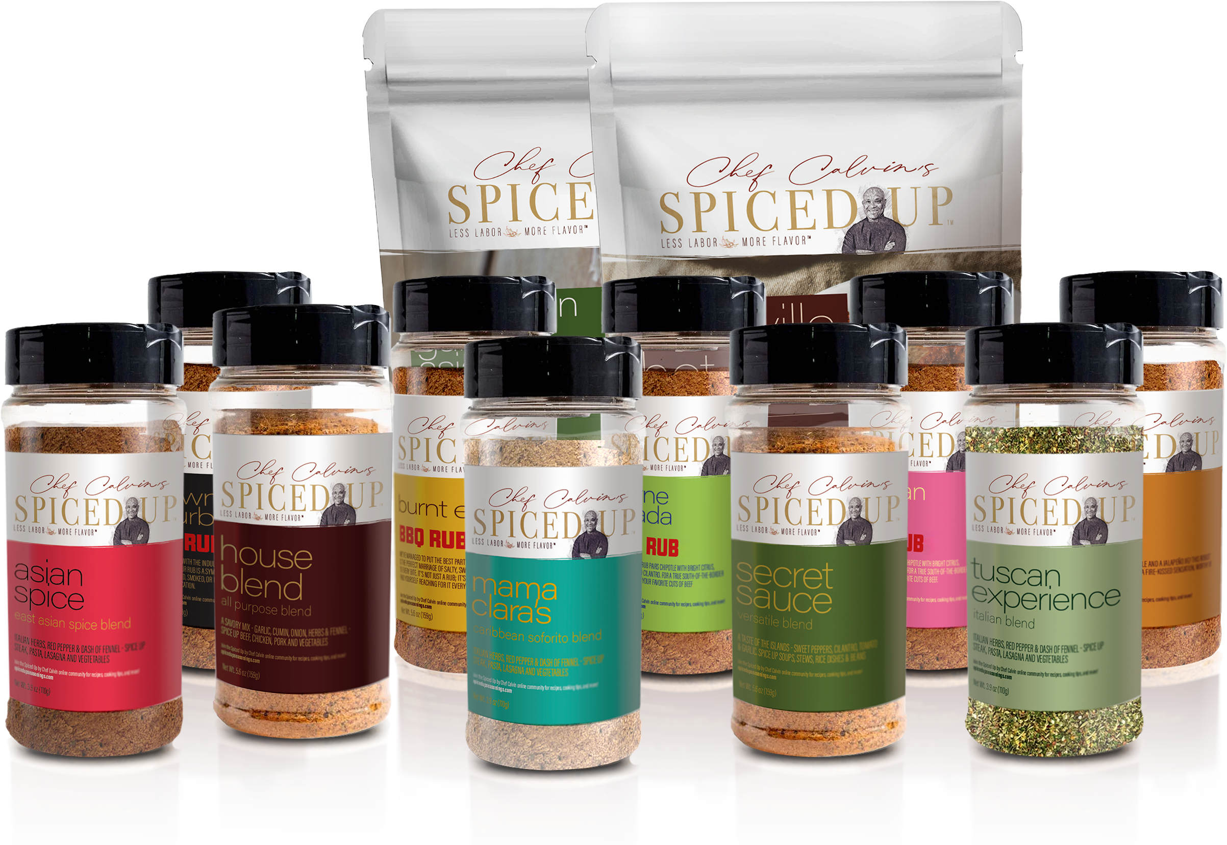 Spiced Up Seasonings Brand ID + Package Design
