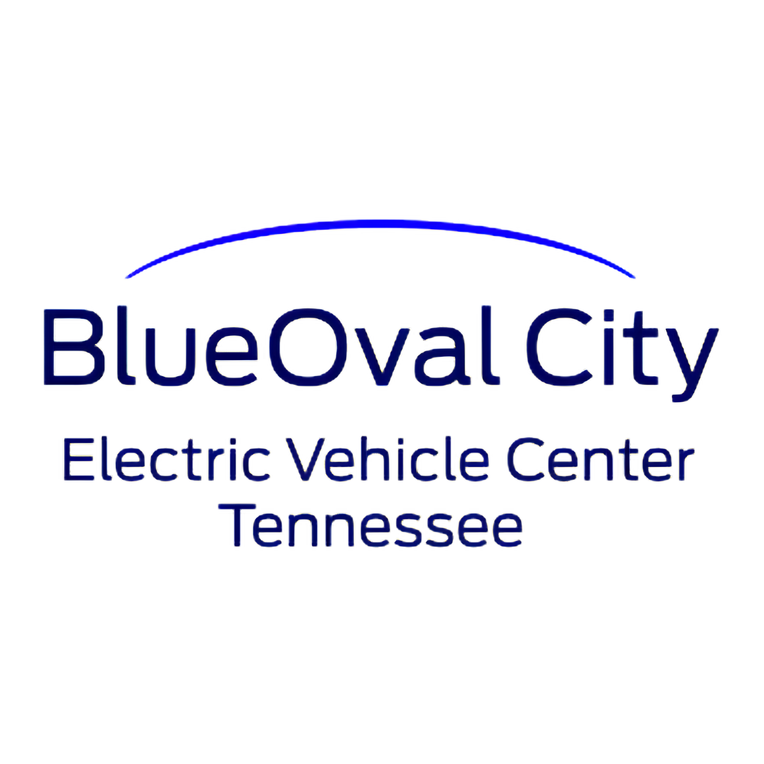 Neon sign displaying ‘BlueValley City’ with a mountain and river graphic above it.
