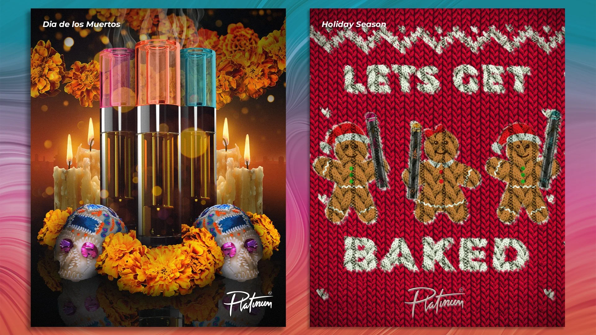 Designing for the various holidays throughout the year was always a fun task. Still following the compliance and regulations of the various states it did limit how we could show the products, but the differing holidays helped showcase the carts in a 