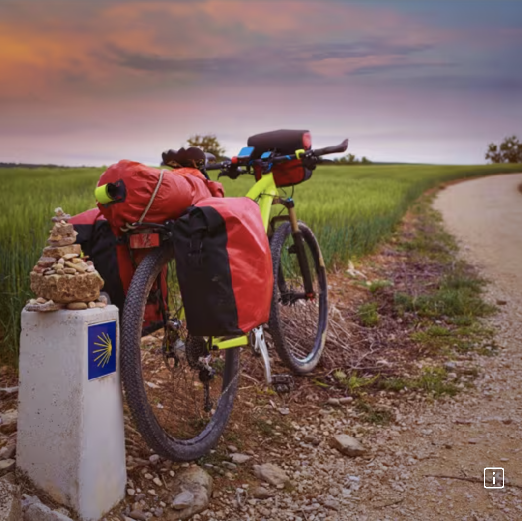 Camino Santiago Bici hito. spain info .png