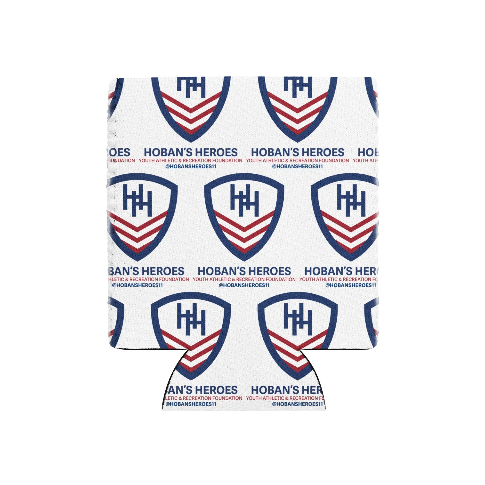 Hoban's Heroes Logo Stacked Drink Koozie
