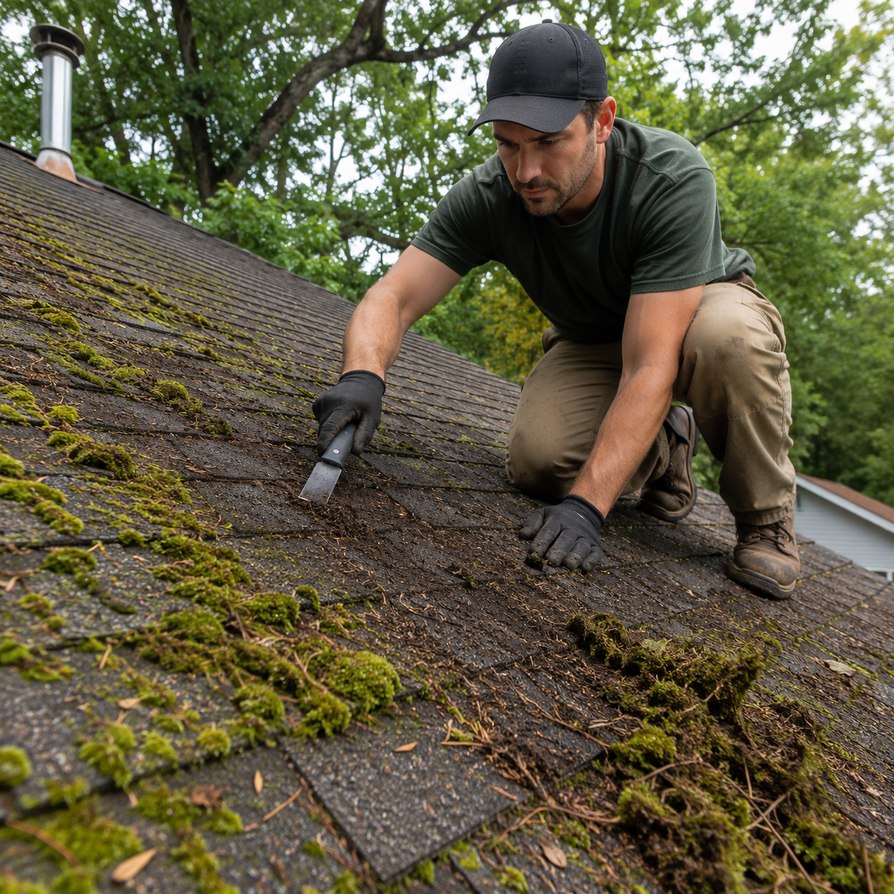 Roof Moss Removal