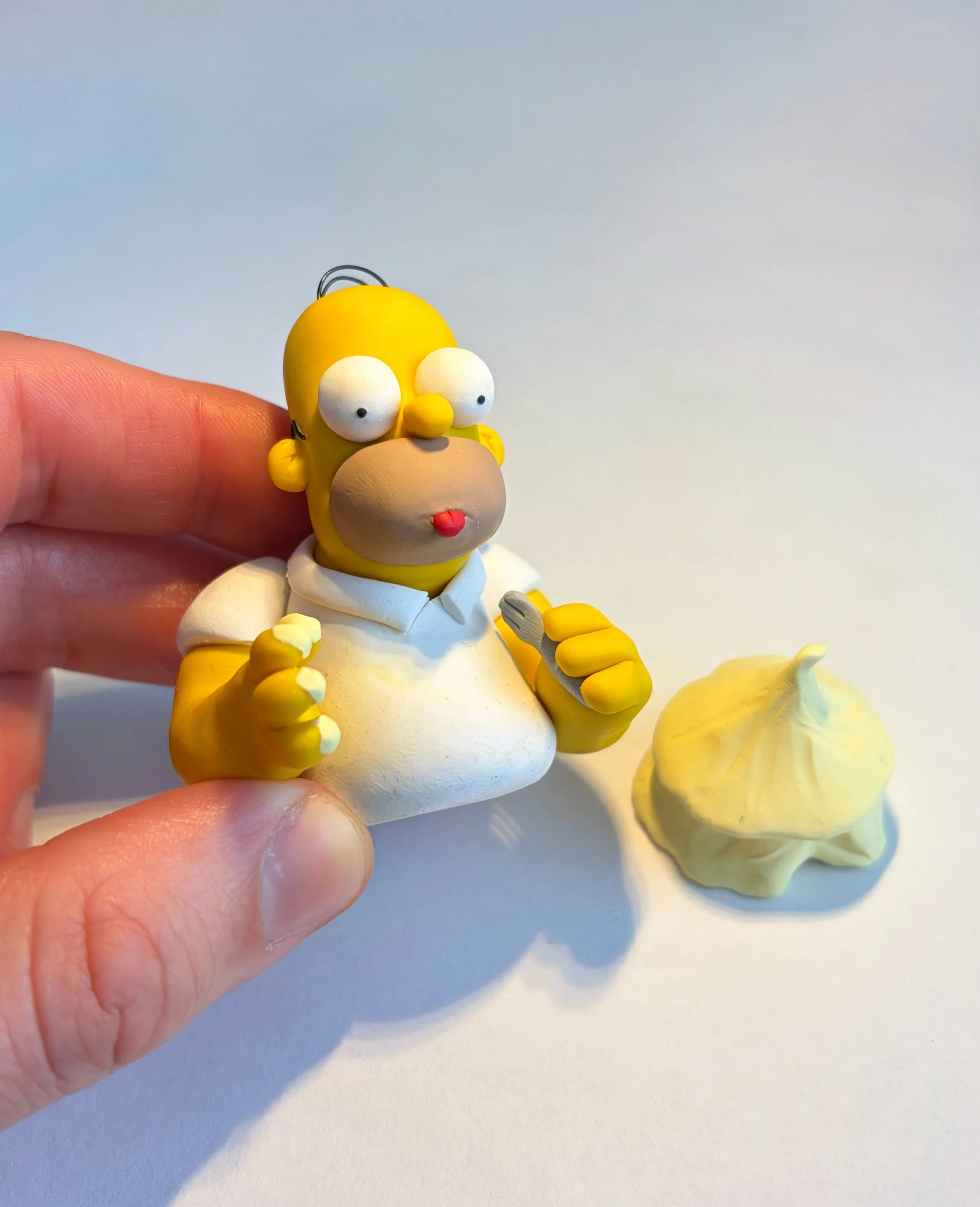 Back at it after a bit of a break from sculpting. Here&rsquo;s Homer with his mashed potato circus tent from &ldquo;Homie the Clown&rdquo; 🤡