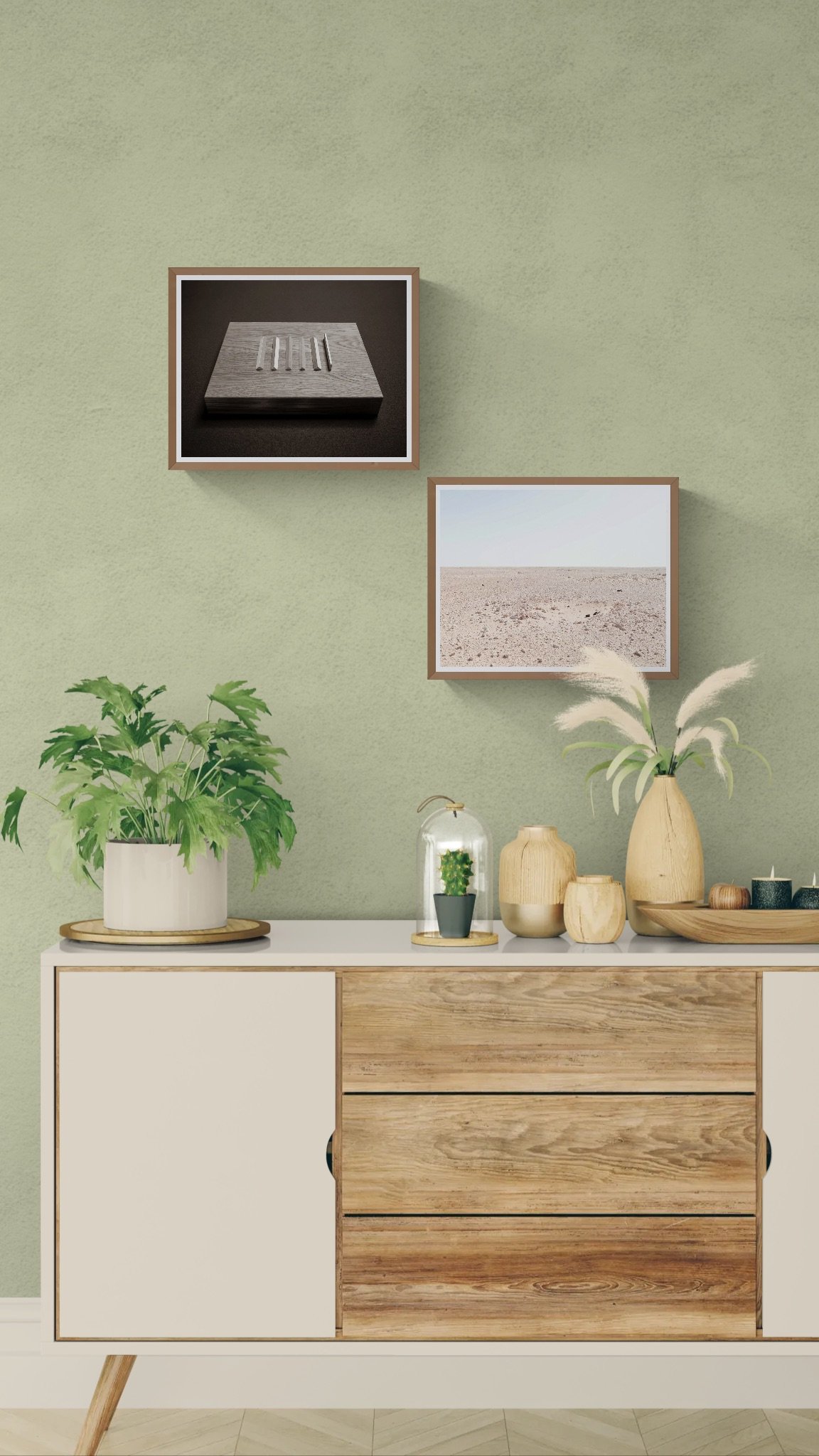 Cabinet with plants and wooden ornaments-2.jpeg