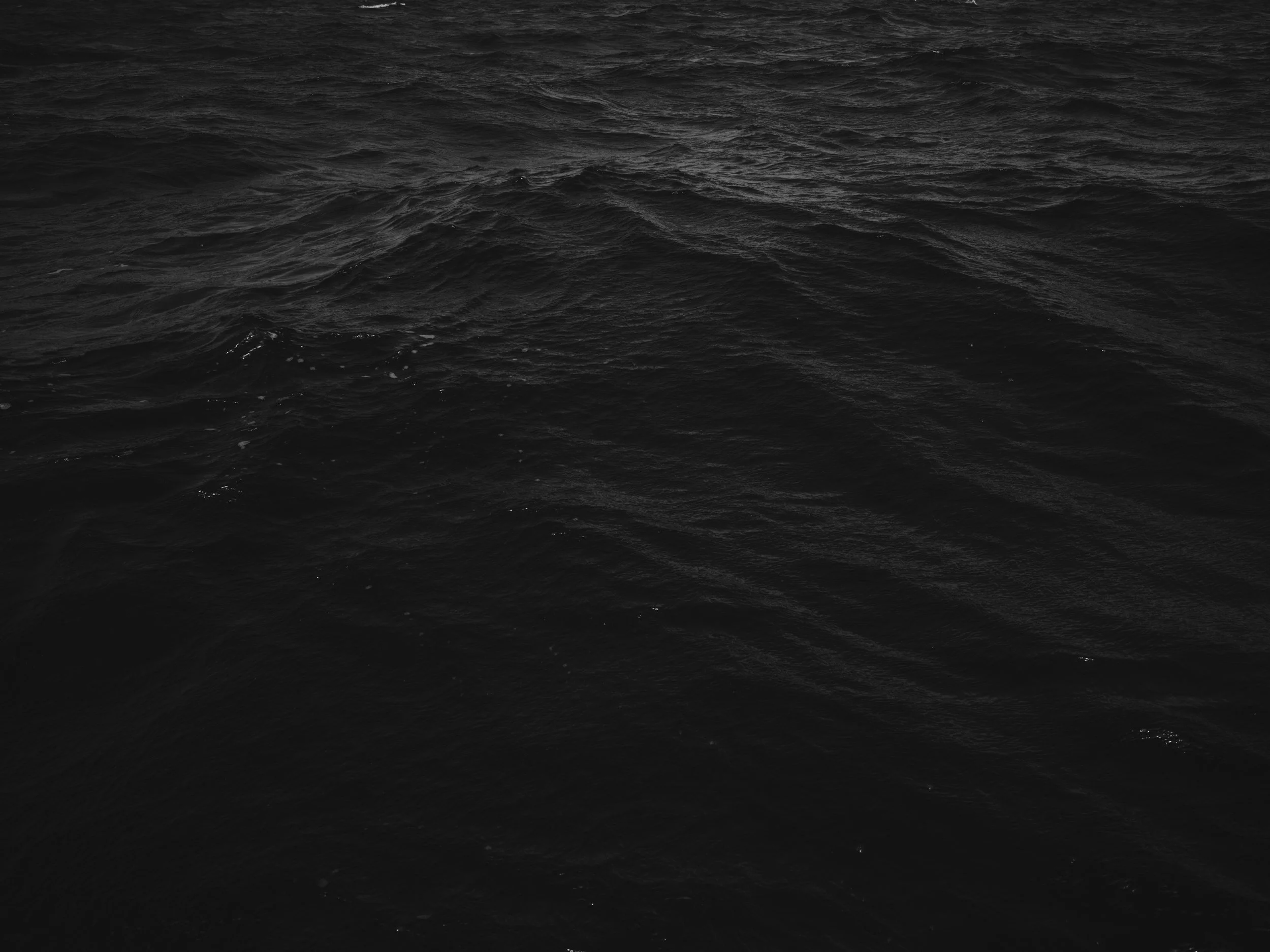 Dark, choppy ocean water with small waves.