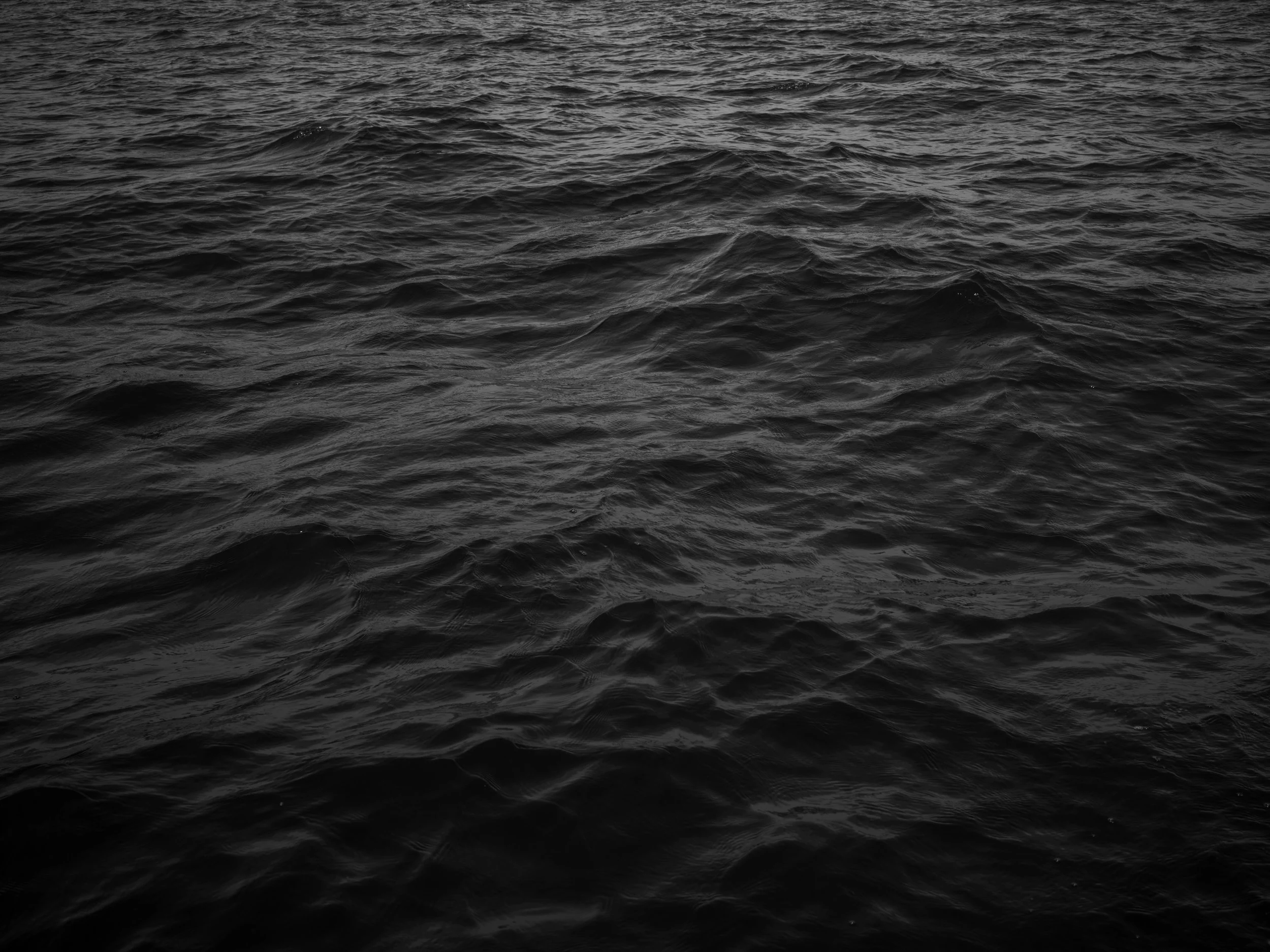 Dark, choppy ocean water with no visible land or objects.