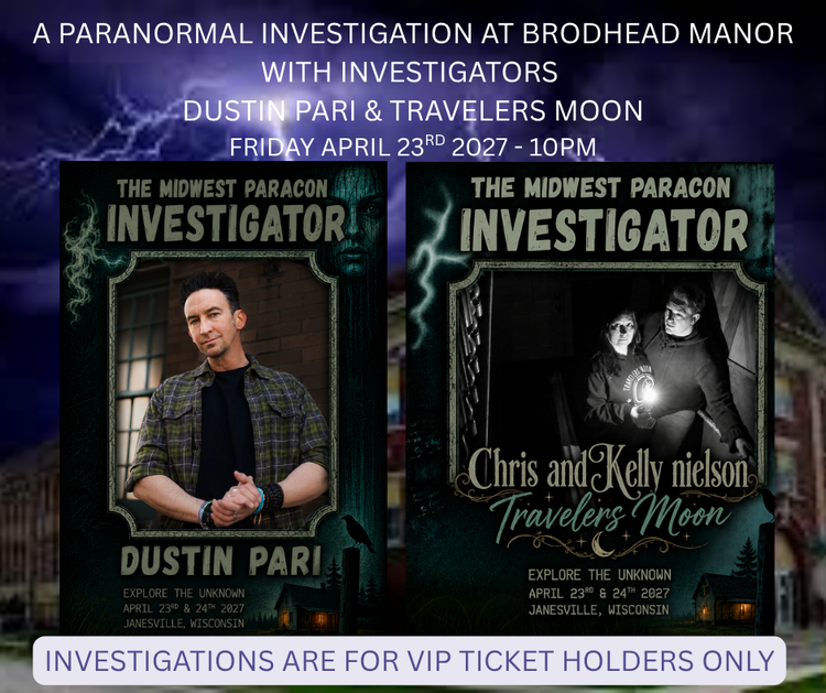 Friday Brodhead Manor ghost hunt event poster