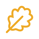 Feuille d'érable avec un gland