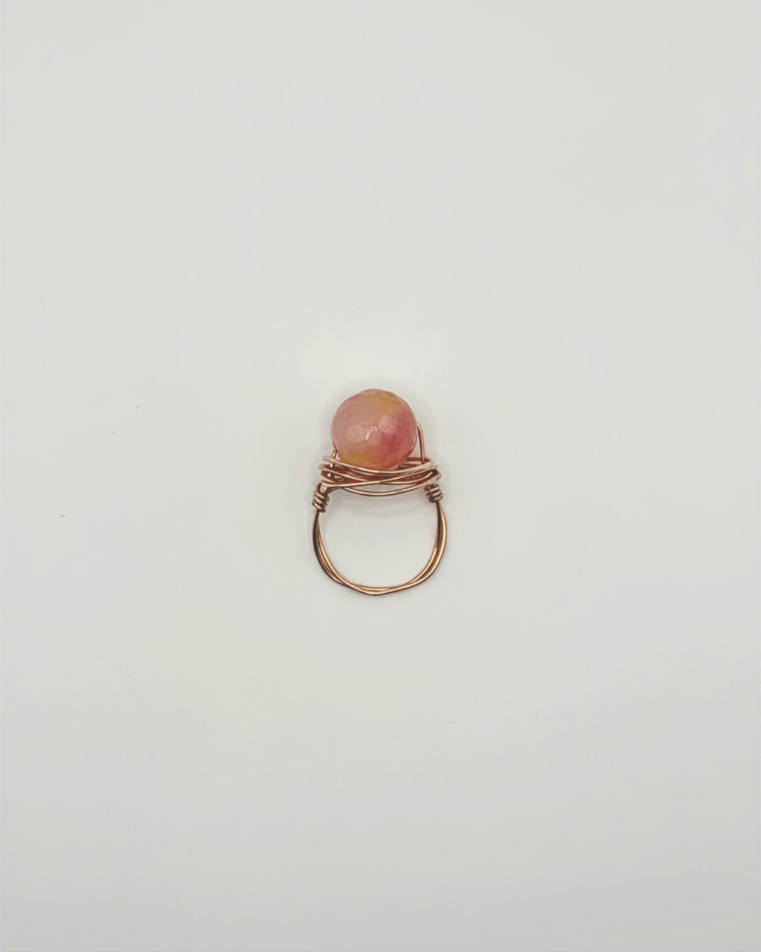 Peach Agate Ring