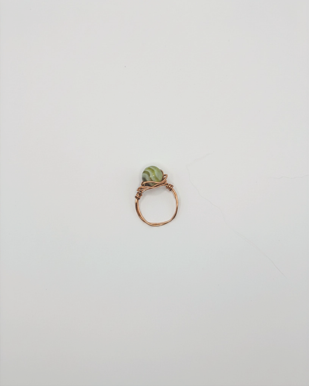 Green Agate Ring