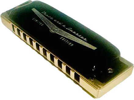 Hohner Deuce and a Quarter with a Blue Moon Brass Comb in the Key of A