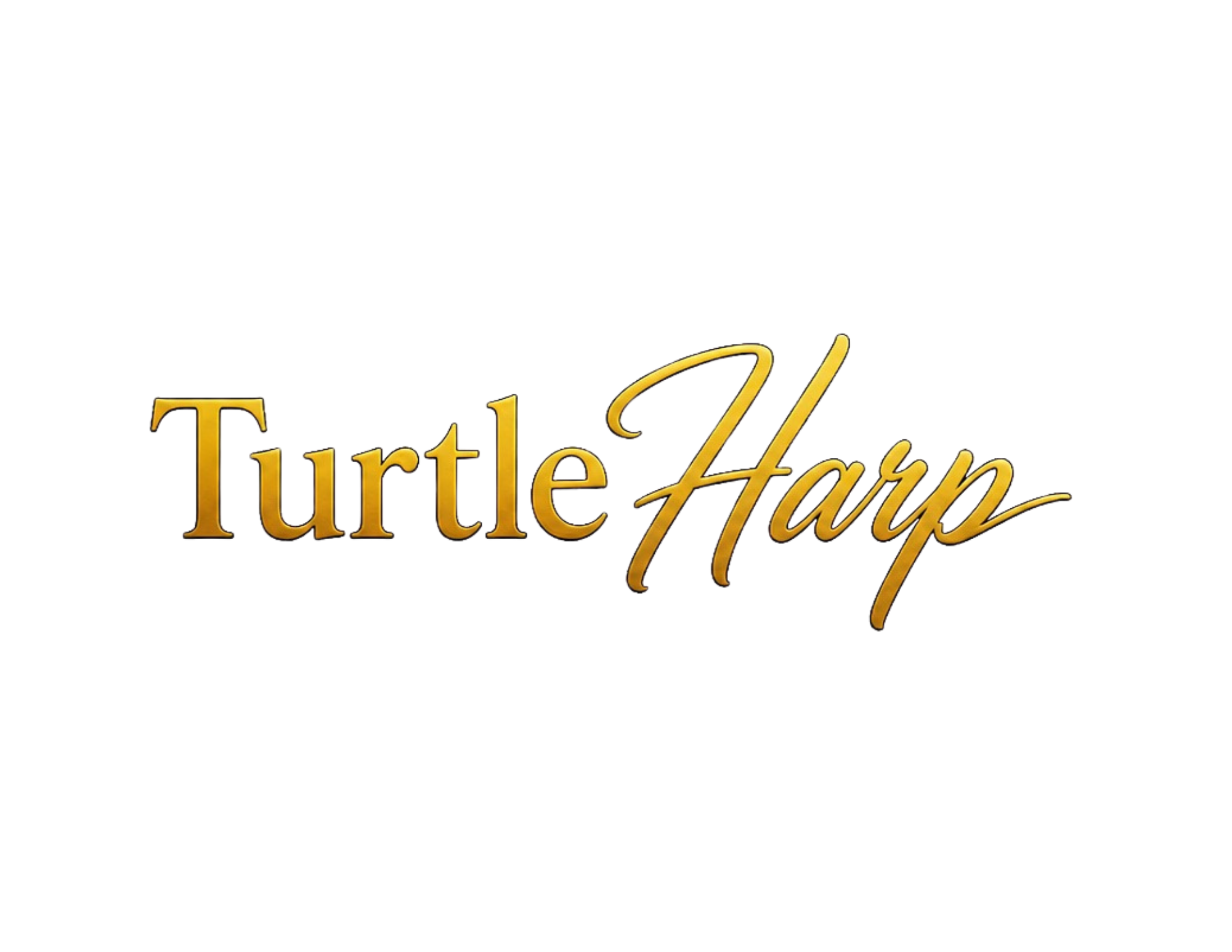 Colorful text reads 'Turtle Harp'.