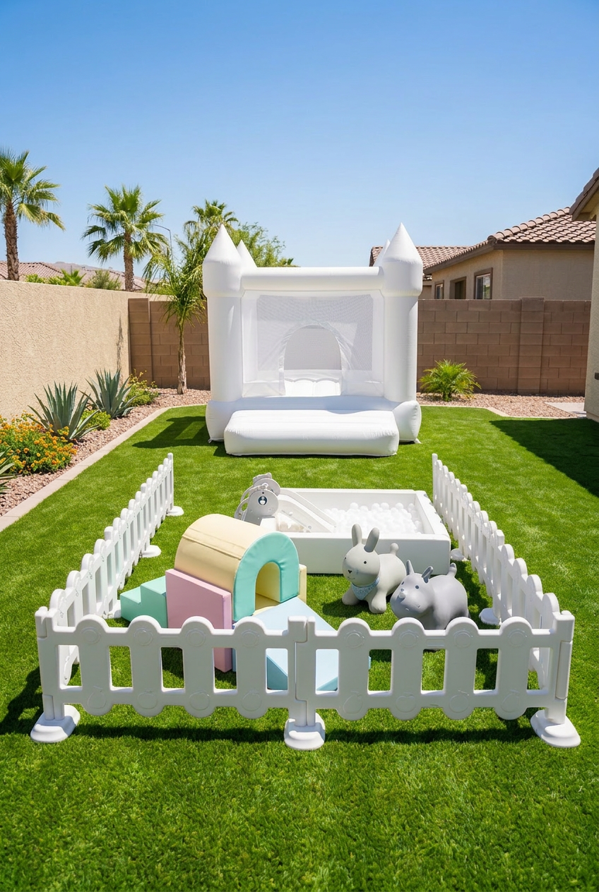 White or Beige Pastel Play Set