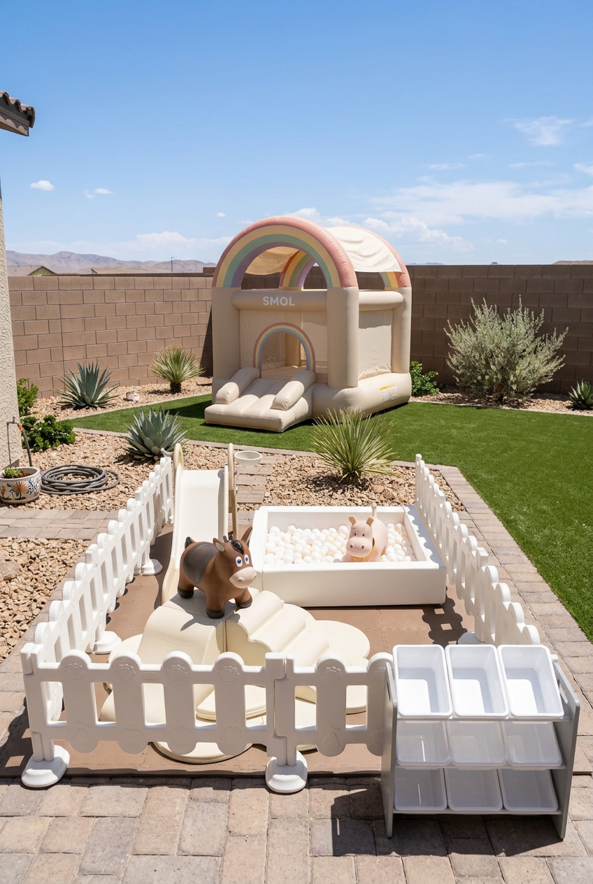 White or Beige Play Set