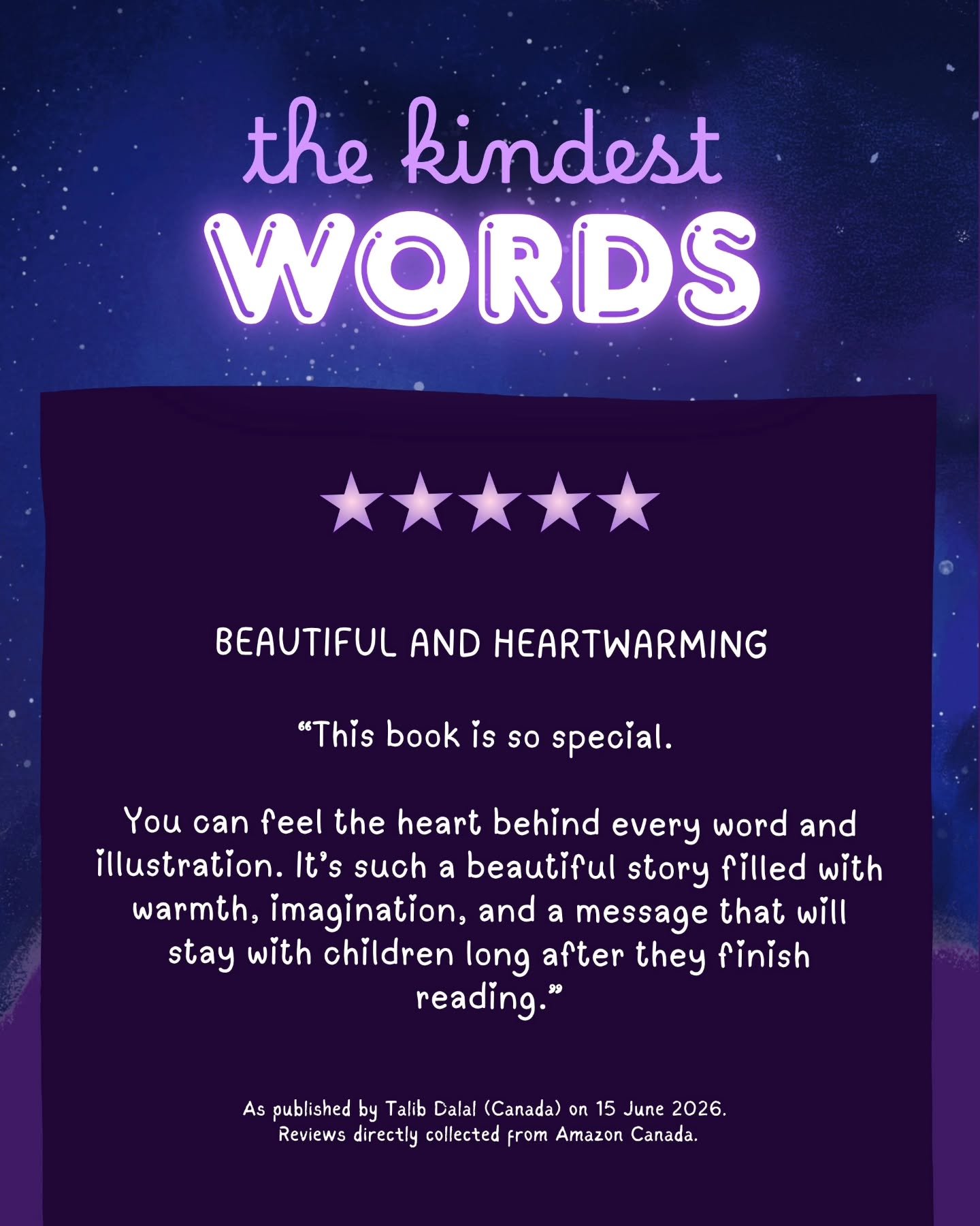Thank you, thank you, thank you 🙏🏼 

Keep reminding myself that every review is a dua answered 🌟 

@anya.belfer ❤️ 

#DuasintheDark #ChildrensBook #IslamicChildrensBooks #CanadianAuthor