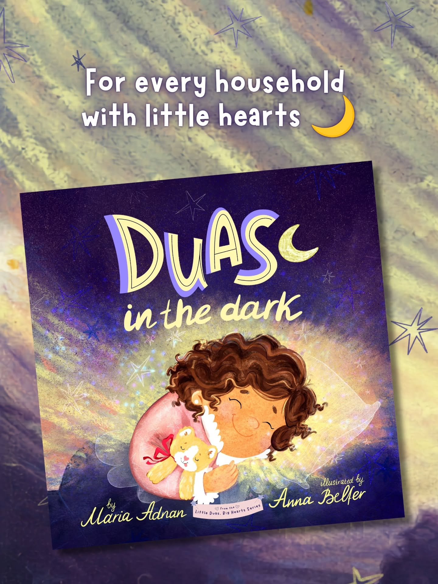 Little ones carry big feelings too 🌙 

Duas in the Dark, my debut children's book, is a tender Islamic bedtime story for little ones aged 2- 6. 

This book gives children the words to whisper whether the days feel heavy or light. The quiet reminder 