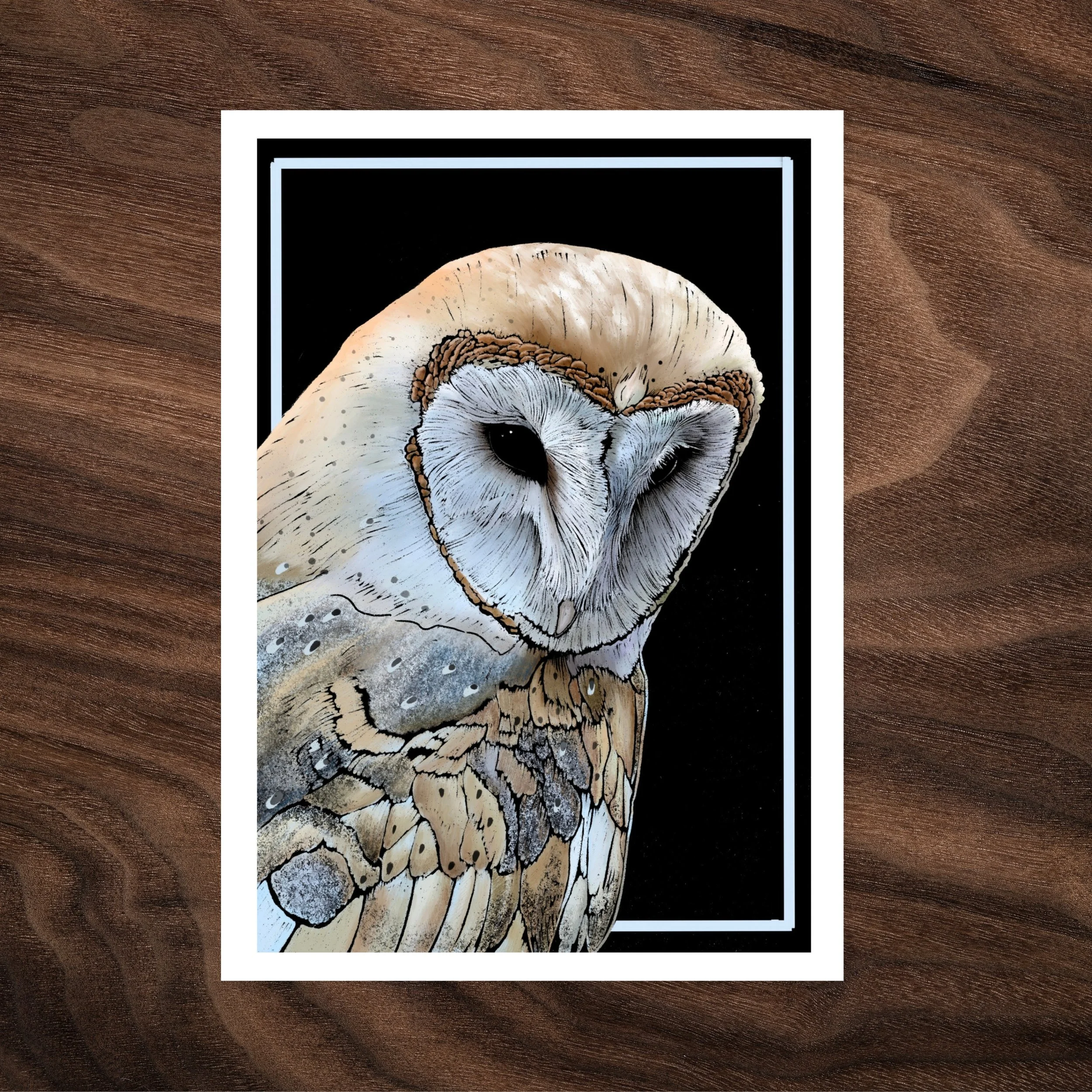 Midnight Perch — Greeting Card