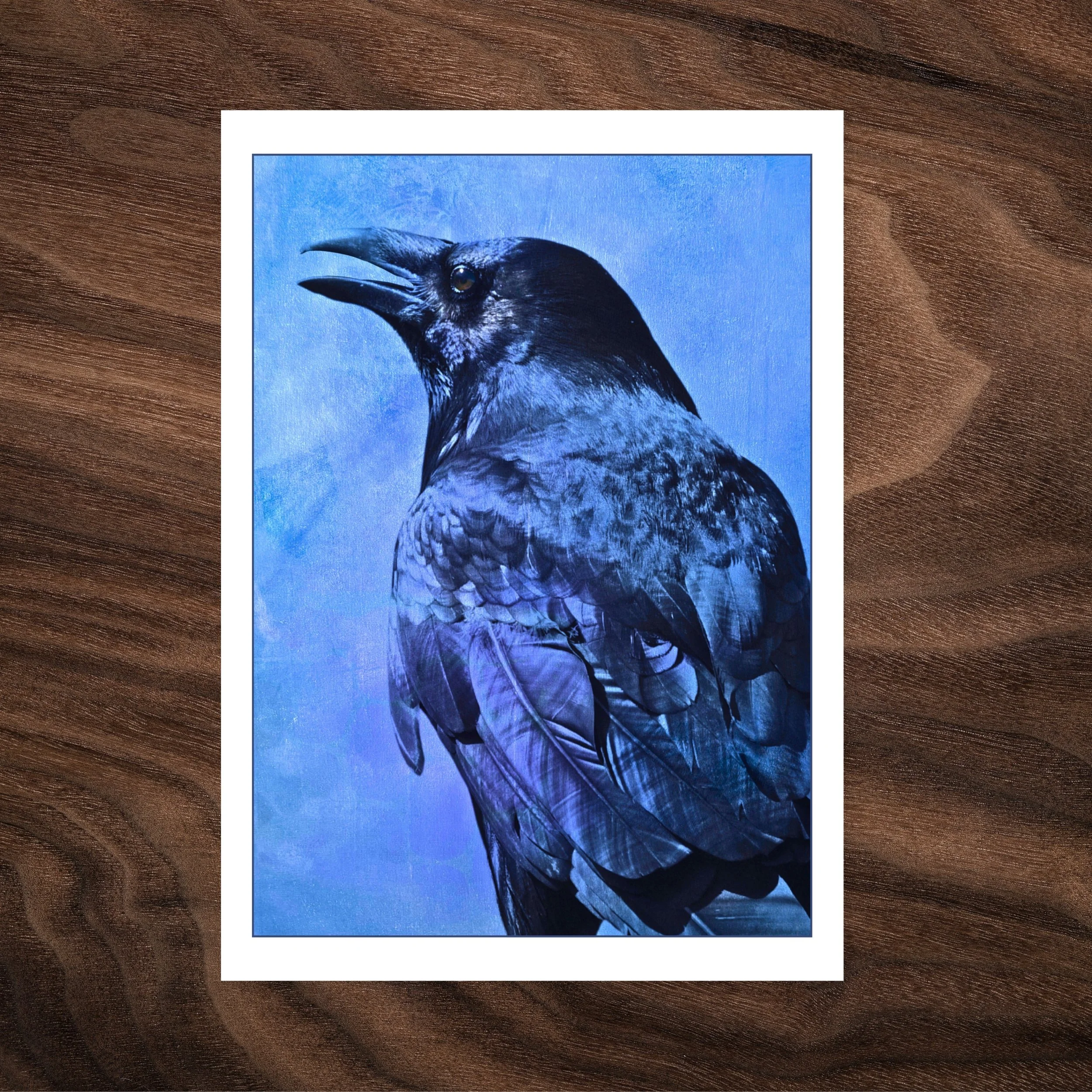 The Curious One — Indigo — Greeting Card