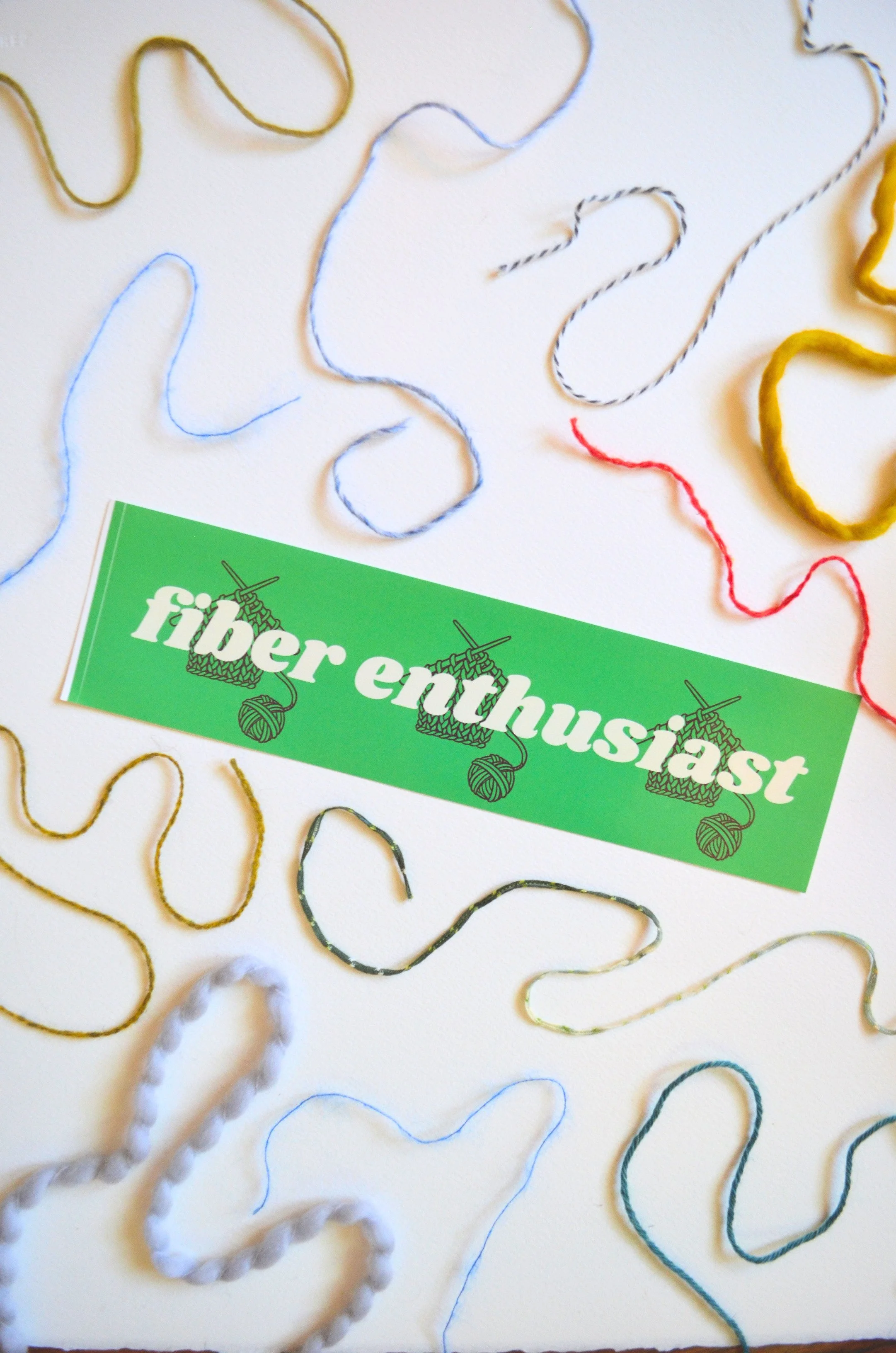 fiber enthusiast bumper sticker  *presale*
