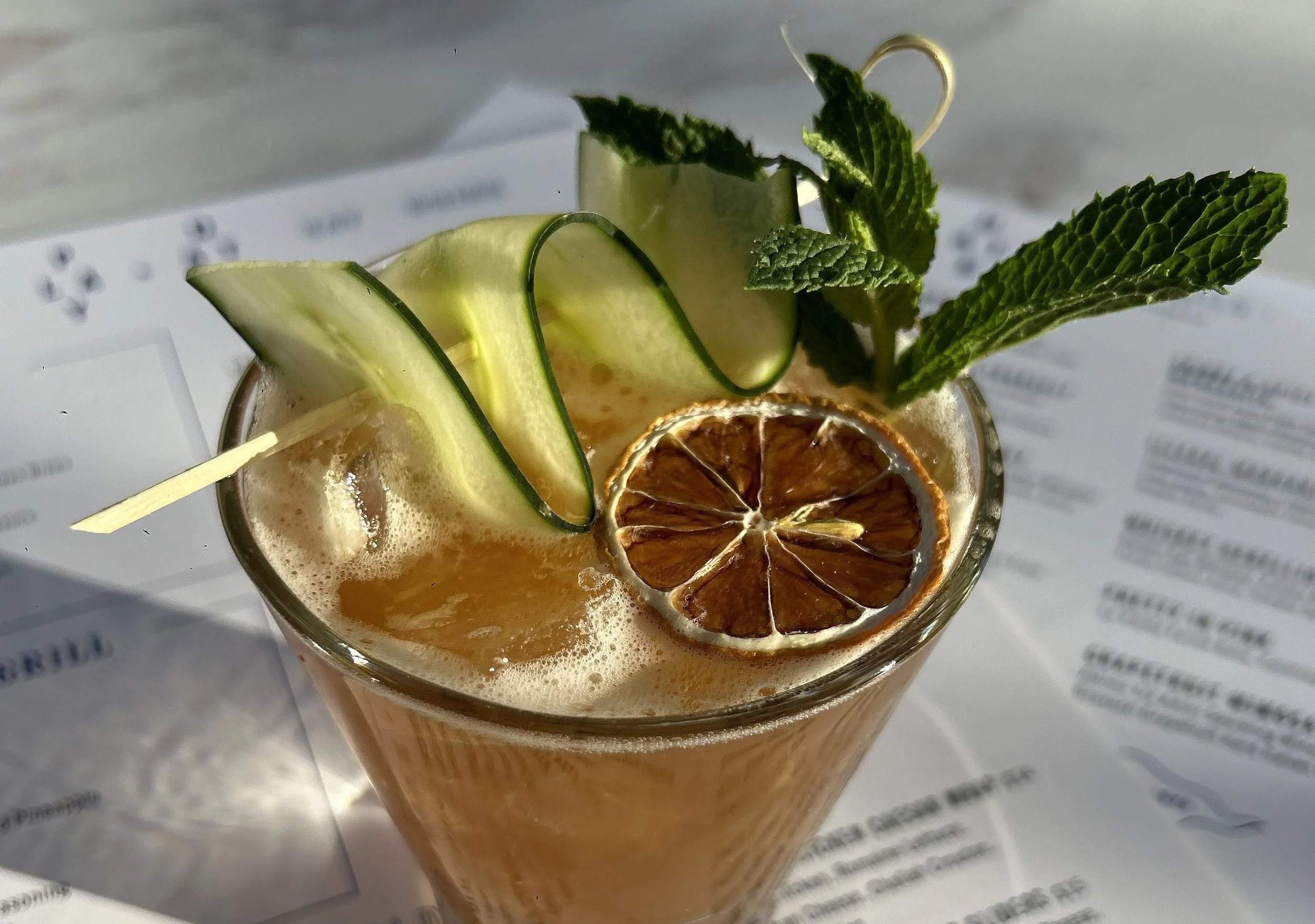 cucumber mint margarita