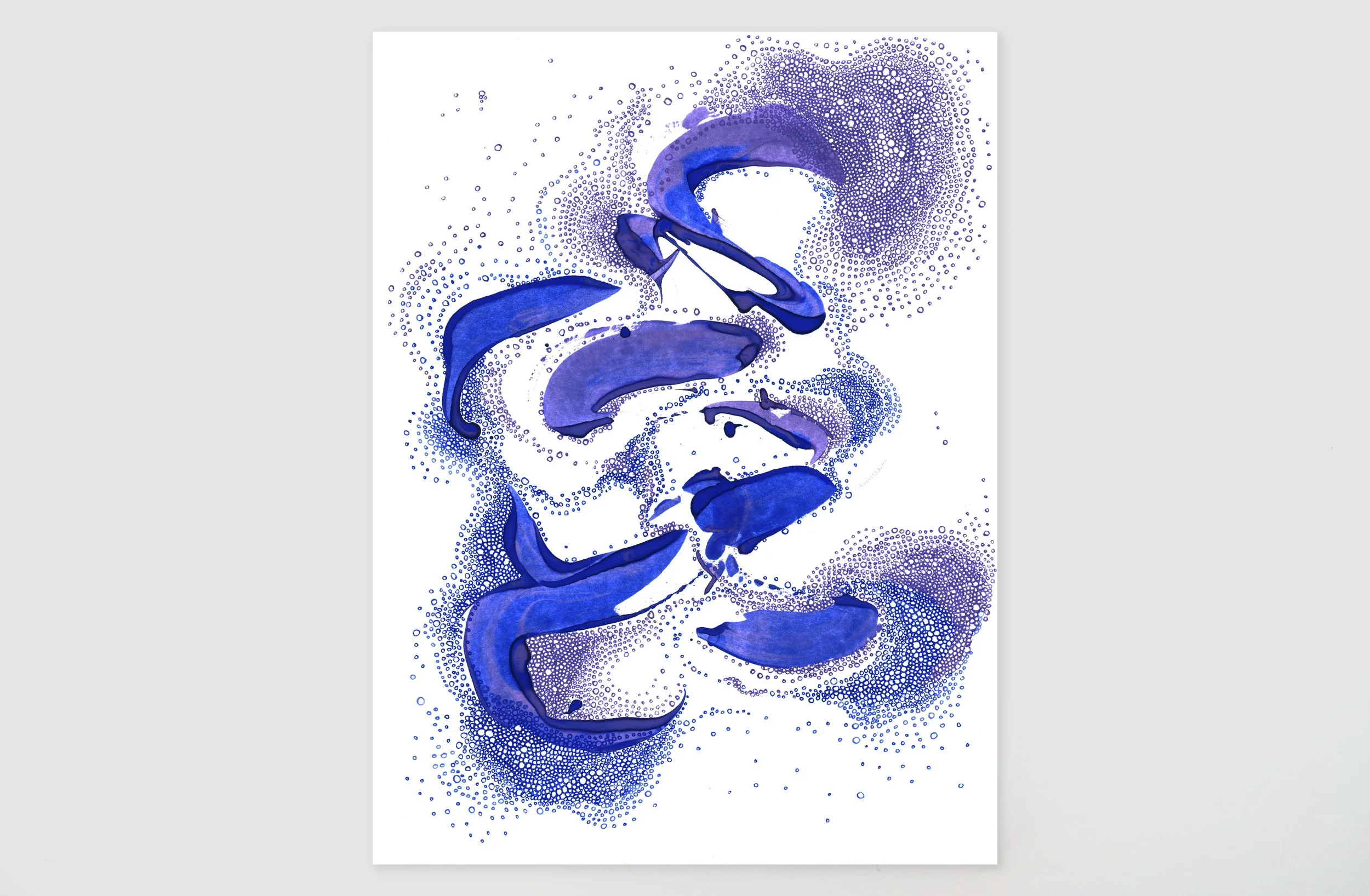   Fragments of a Whole (2026)  
Ink on paper | 9" x 12" 