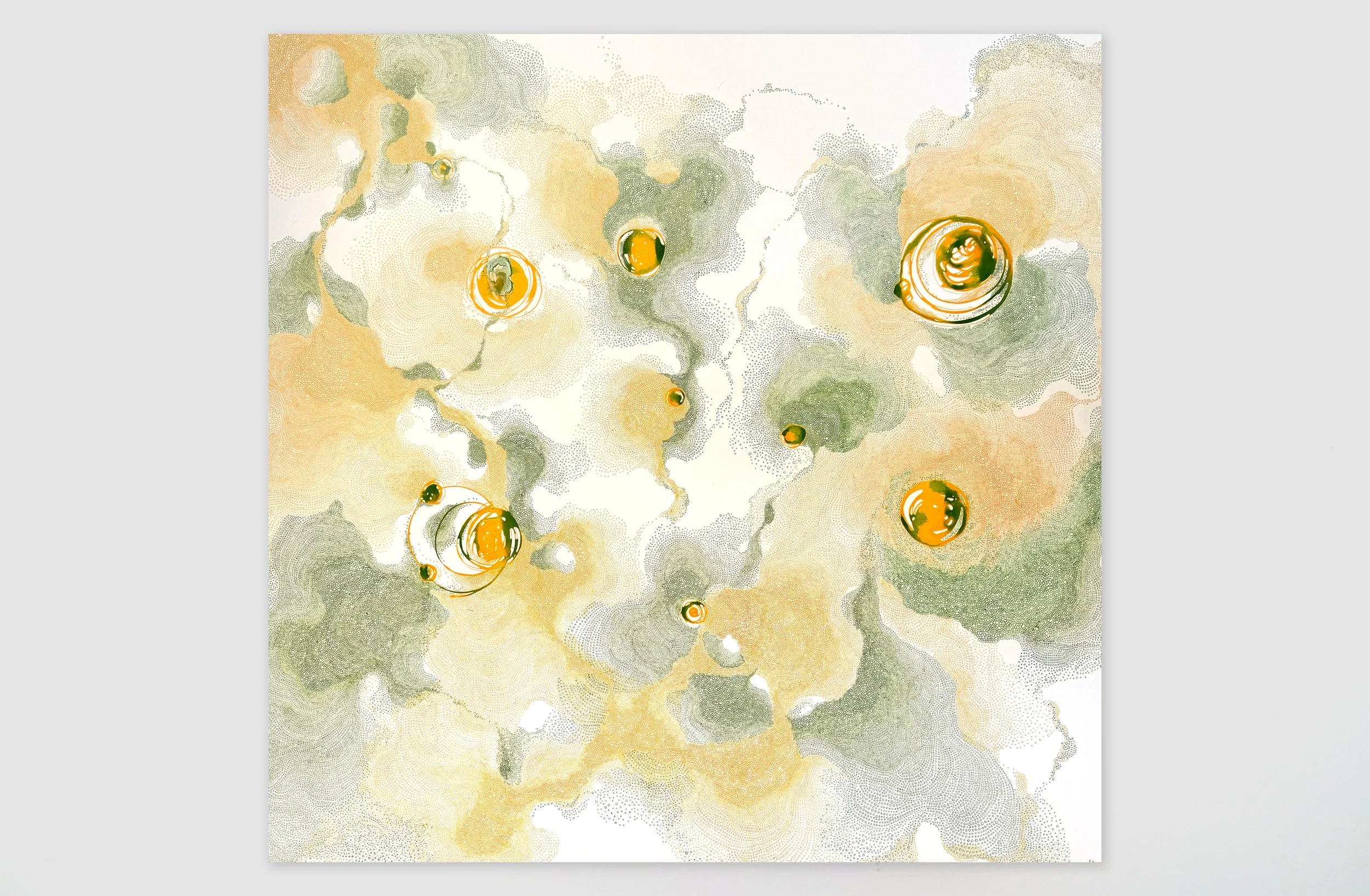   Arising and Passing (2026)  
Ink on paper | 40" x 40" 