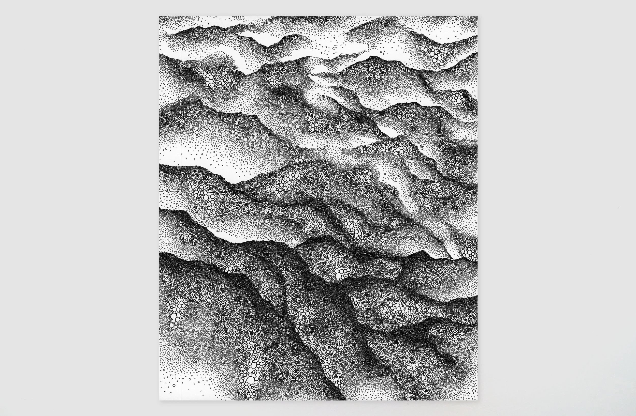   Out of Sync (2022) SOLD  
Ink on paper | 14" x 17" 