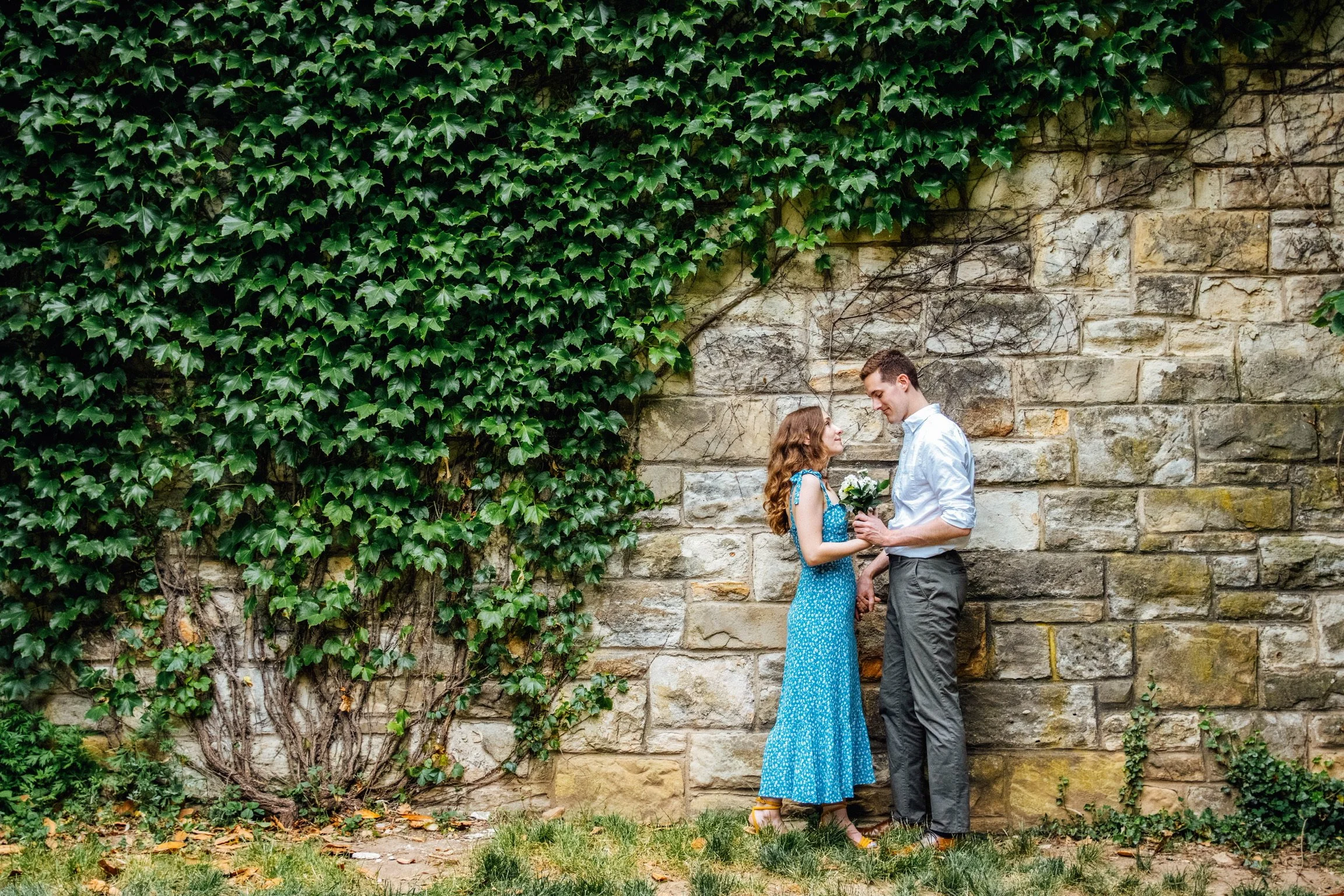 Washington DC Engagement Photoshoot Garden